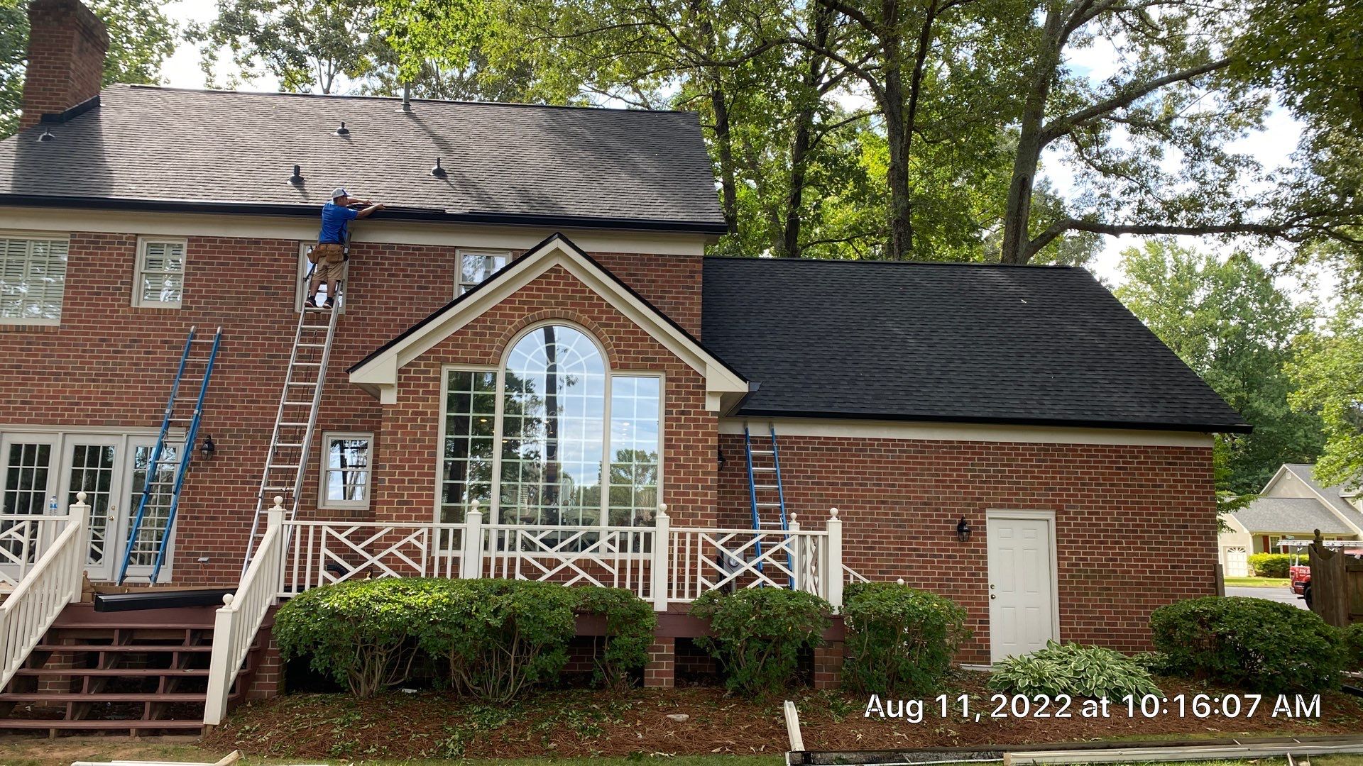 Roof Replacement using Gaf HDZ Charcoal by Just In Time Roofing and Restoration