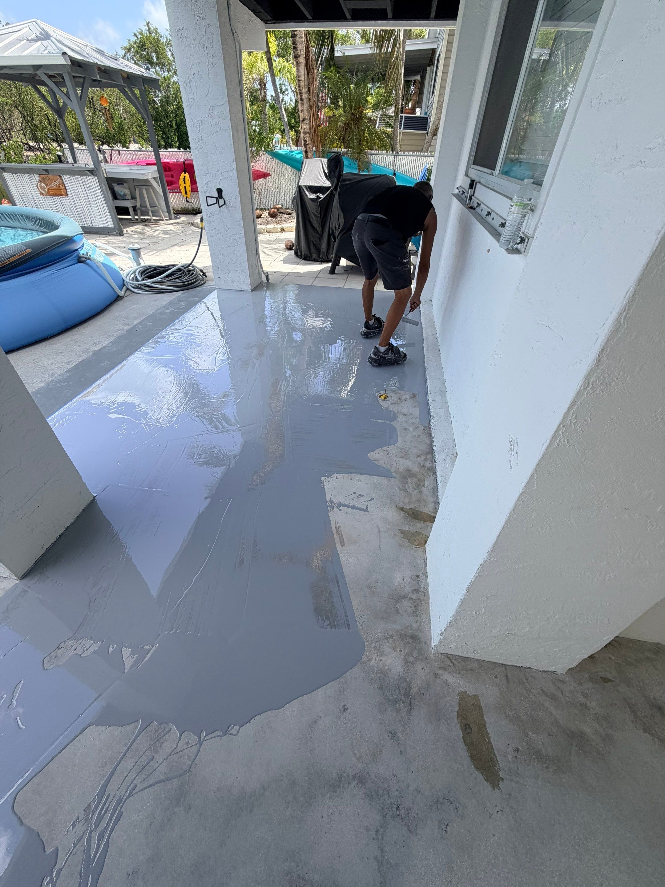 “Tidal Wave” Carport in Big Pine Key, FL by Tropical Epoxy Coatings & Creations LLC