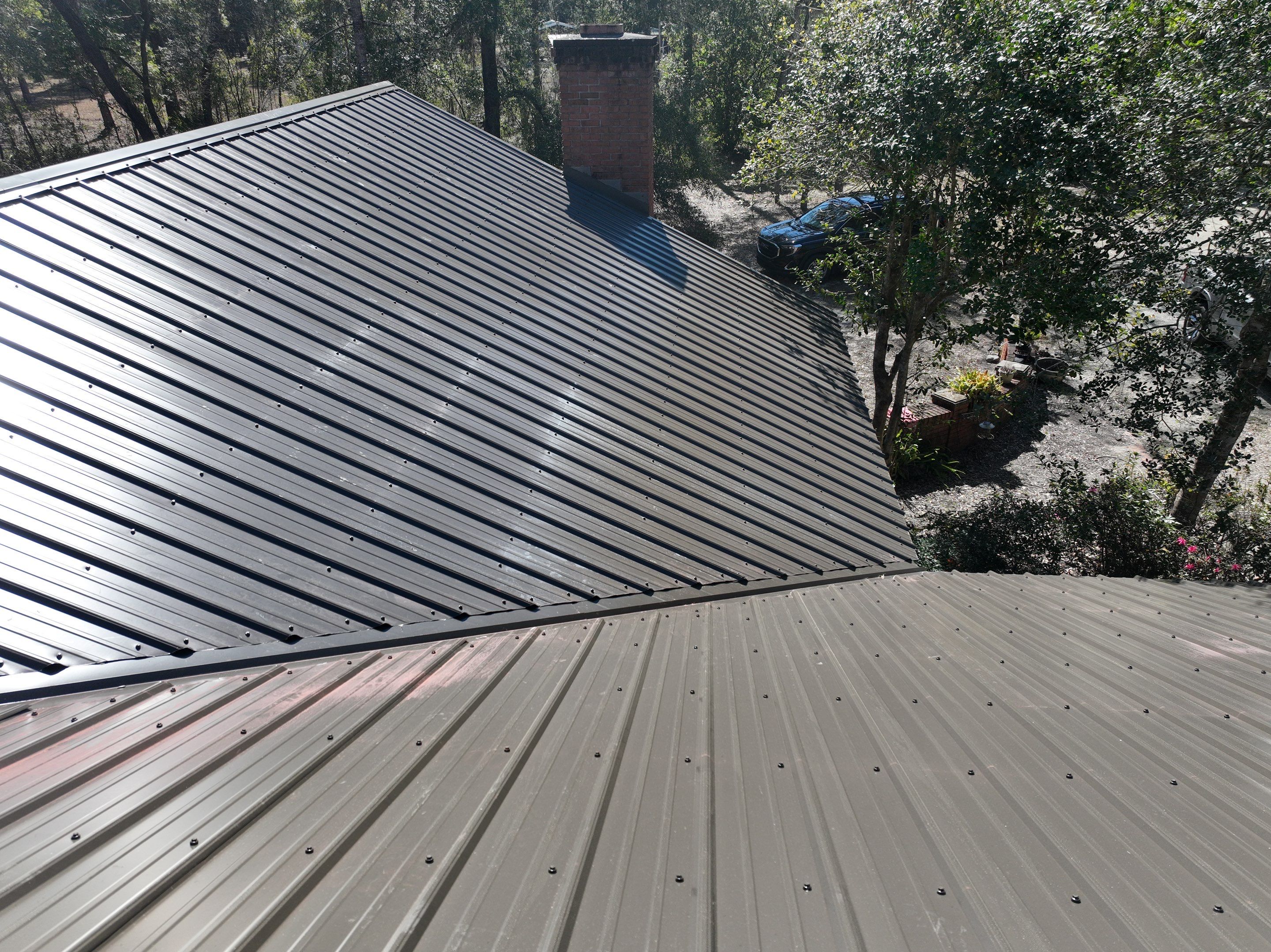 Taupe Exposed Fastener by Reimagine Roofing