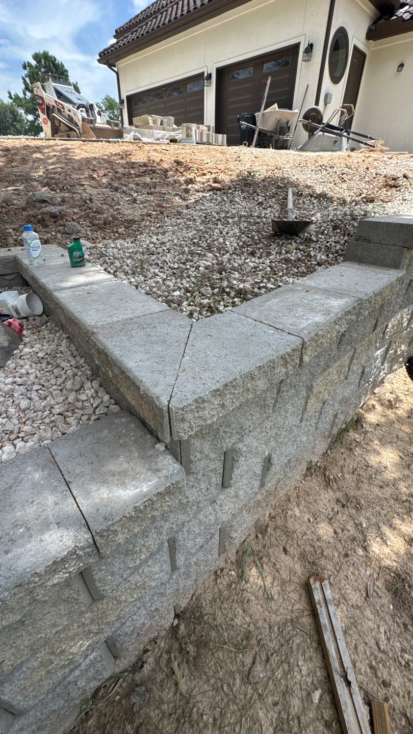 🏡 Duane’s Complete Retainer Wall & Hardscape Walkway by Texas Urban Elements