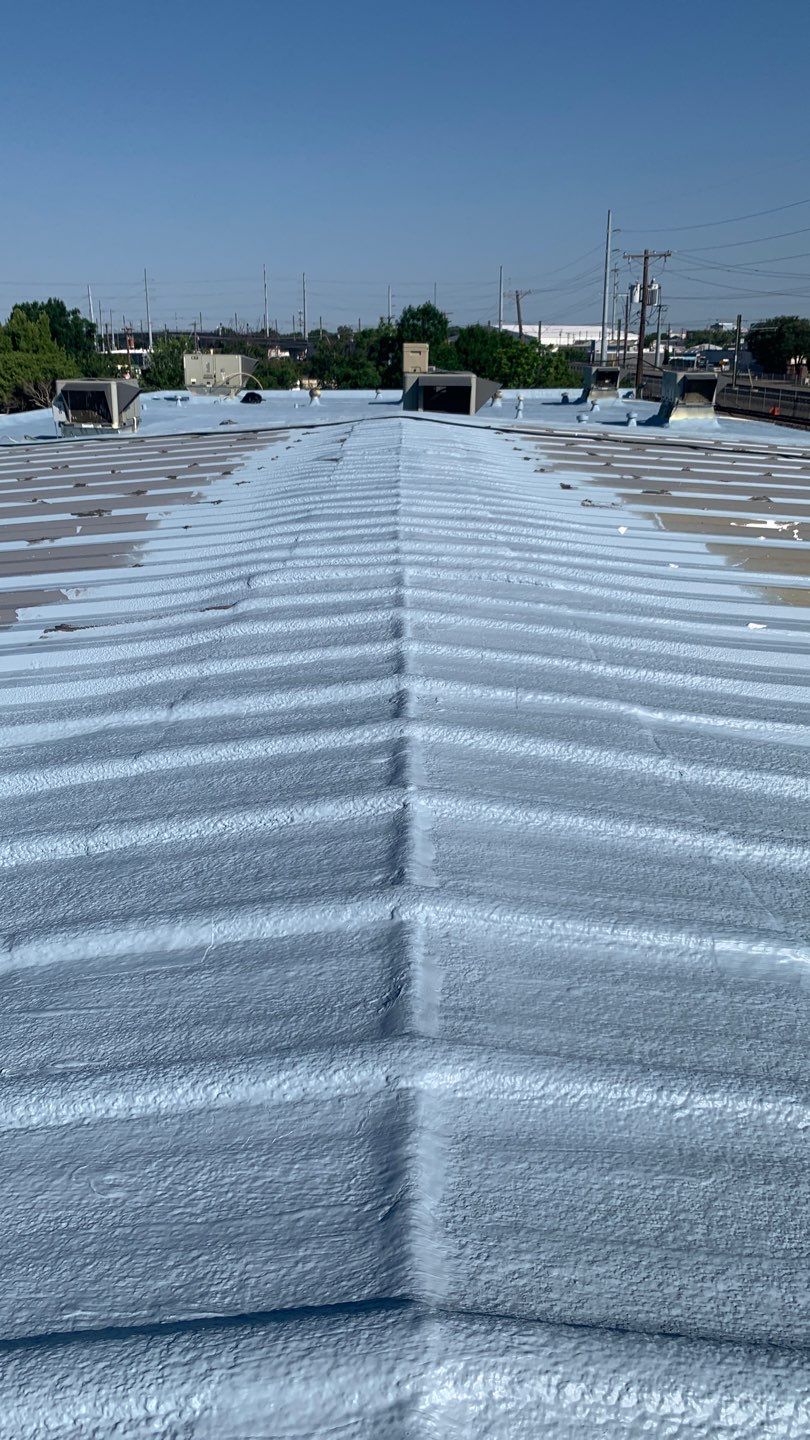 Foam & Metal Roof Restoration – Thermo Sensors (Garland, TX) by All Star Roofing LLC