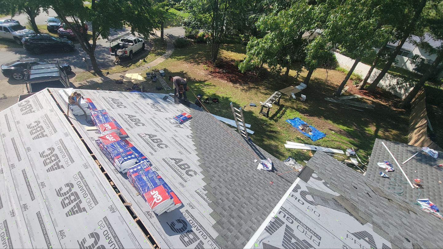 Roof Installation using GAF Timberline HDZ by ExteriorPros