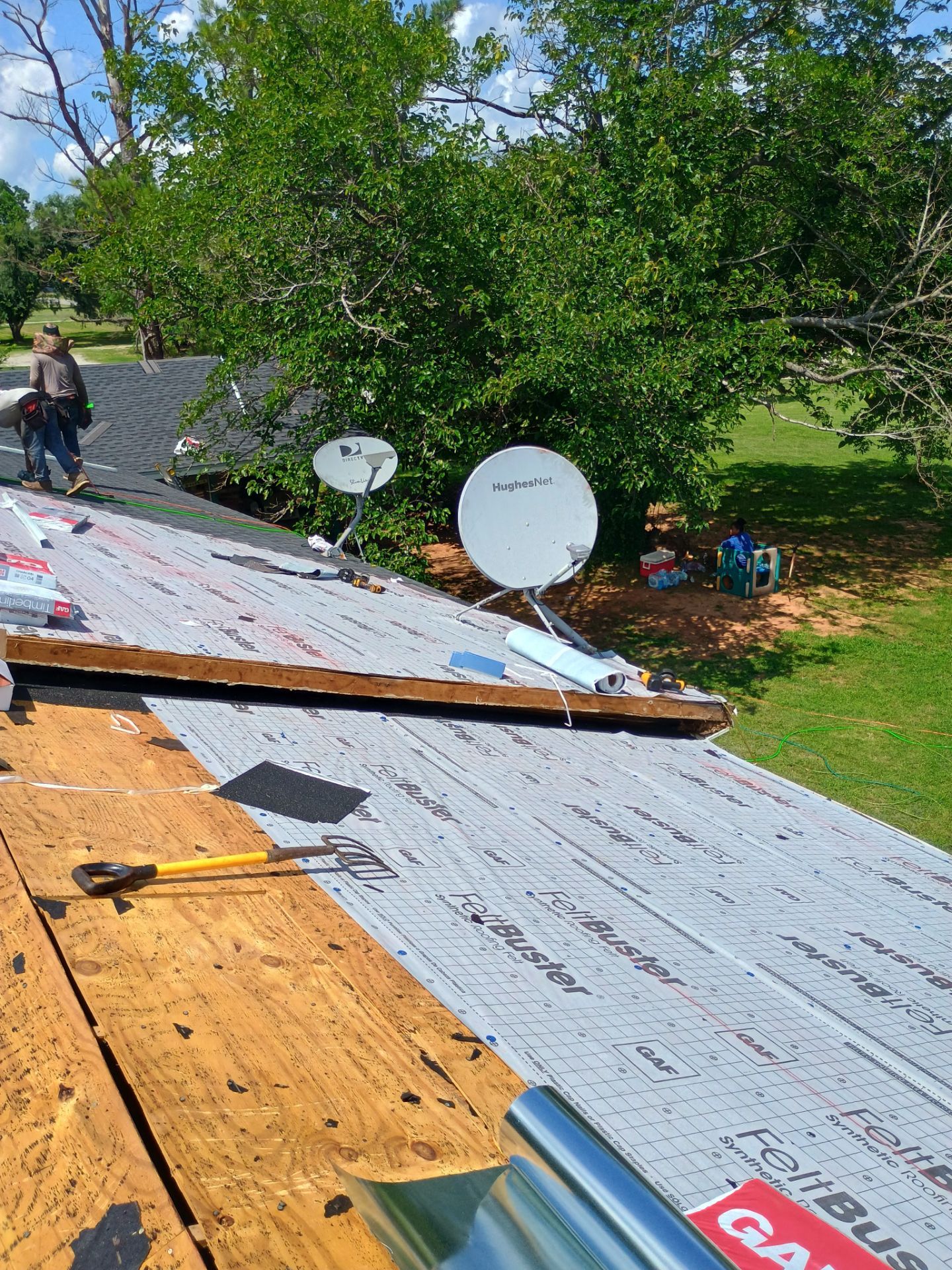 Storm Damage Restoration and Complete Roof Replacement in Pauls Valley by BANA Roofing and Solar Supply