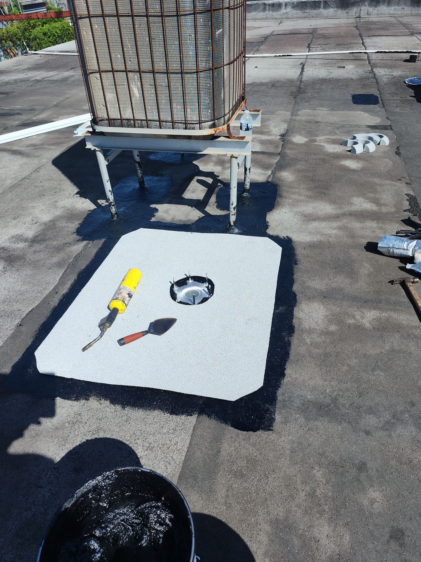 Flat Roof Repair on Commercial building in Fort Lauderdale by Aastro Roofing