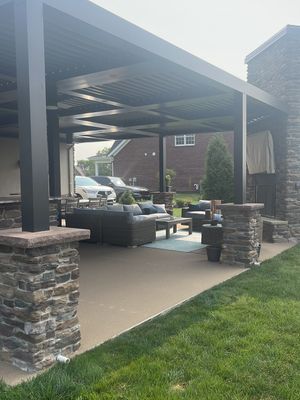 Large Patio + Garage Project in Moon Township