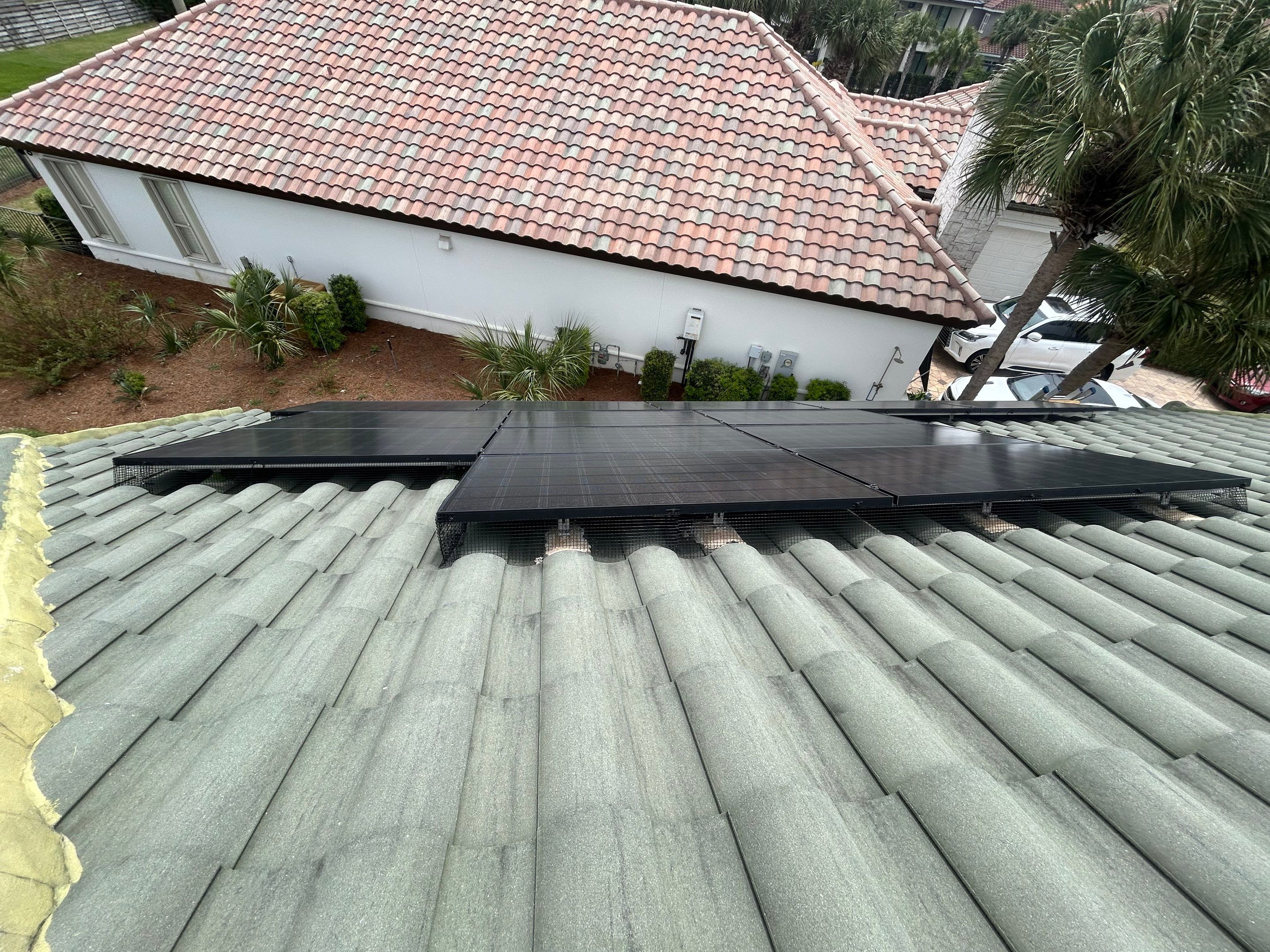 Solar Squirrel Defense System Installation by Gulf Solar Services