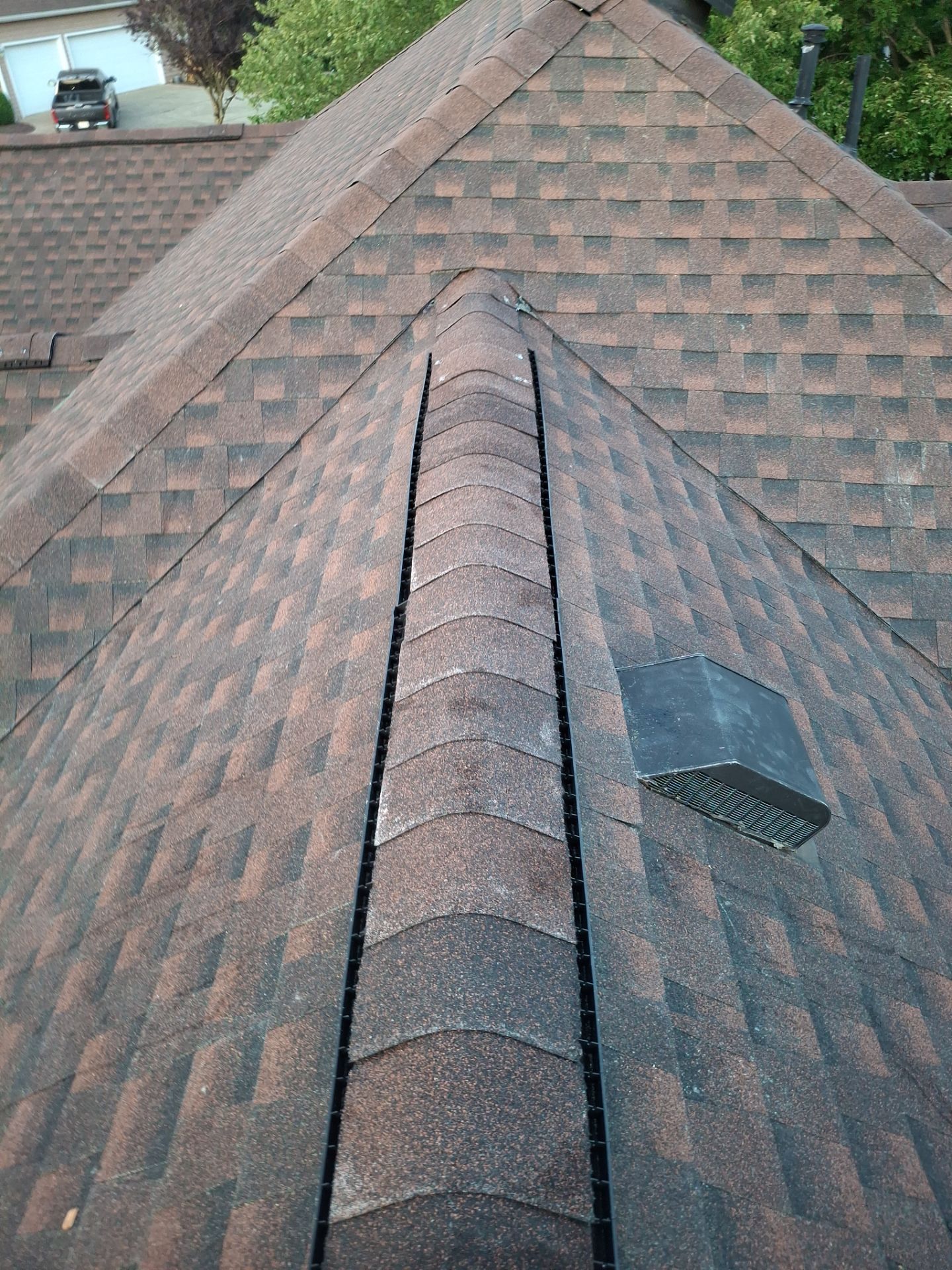 Residential Roofing Installation using GAF TImberline HDZ Hickory by Rainstoppers Roofing