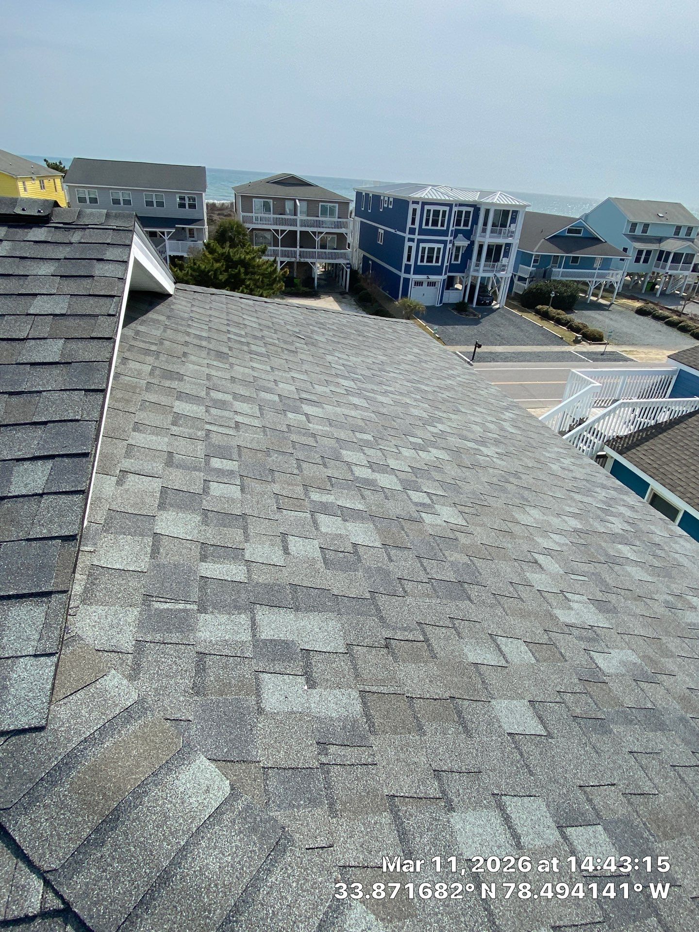 Sunset Beach FORTIFIED Roof Replacement with Georgetown Gray Landmark PRO Shingles by RGR Construction and Roofing, LLC