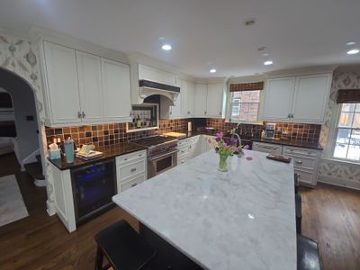 Custom Kitchen Cabinet Refinishing and Hardware Update in Grosse Pointe