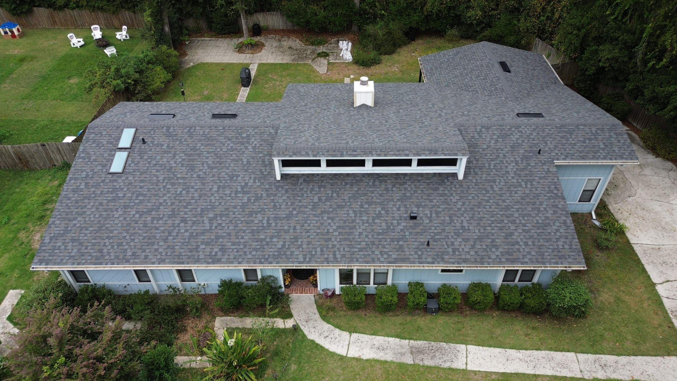 Reroof with Skylight in Gainesville, FL by Brehm Roofing