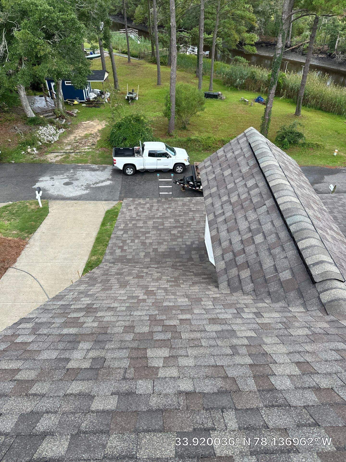 CertainTeed Landmark Weatheredwood Roof Replacement by RGR Construction and Roofing, LLC