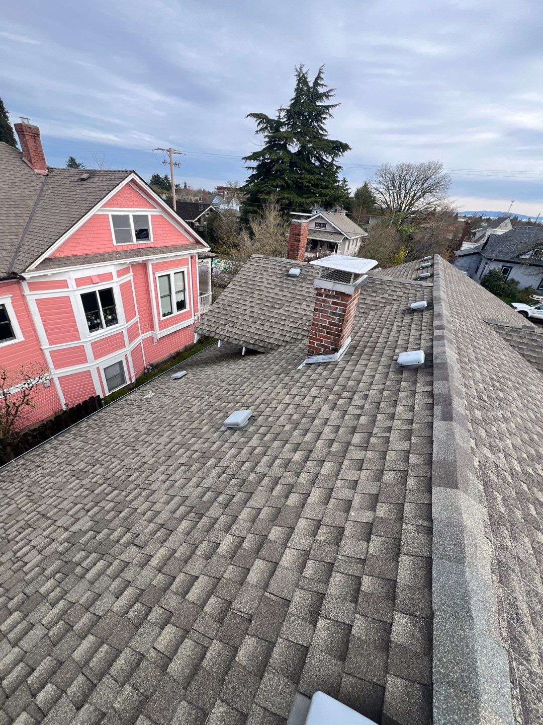 Residential Roofing Installation using IKO Dynasty (Color: Summit Grey) by Orezona Building & Roofing Company, Inc.