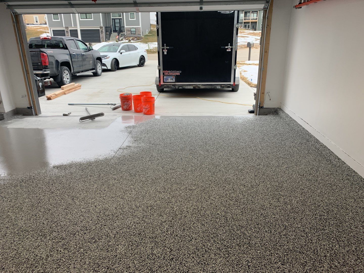 Garage using Domino  by Select Painting, Coatings & Garage Cabinets