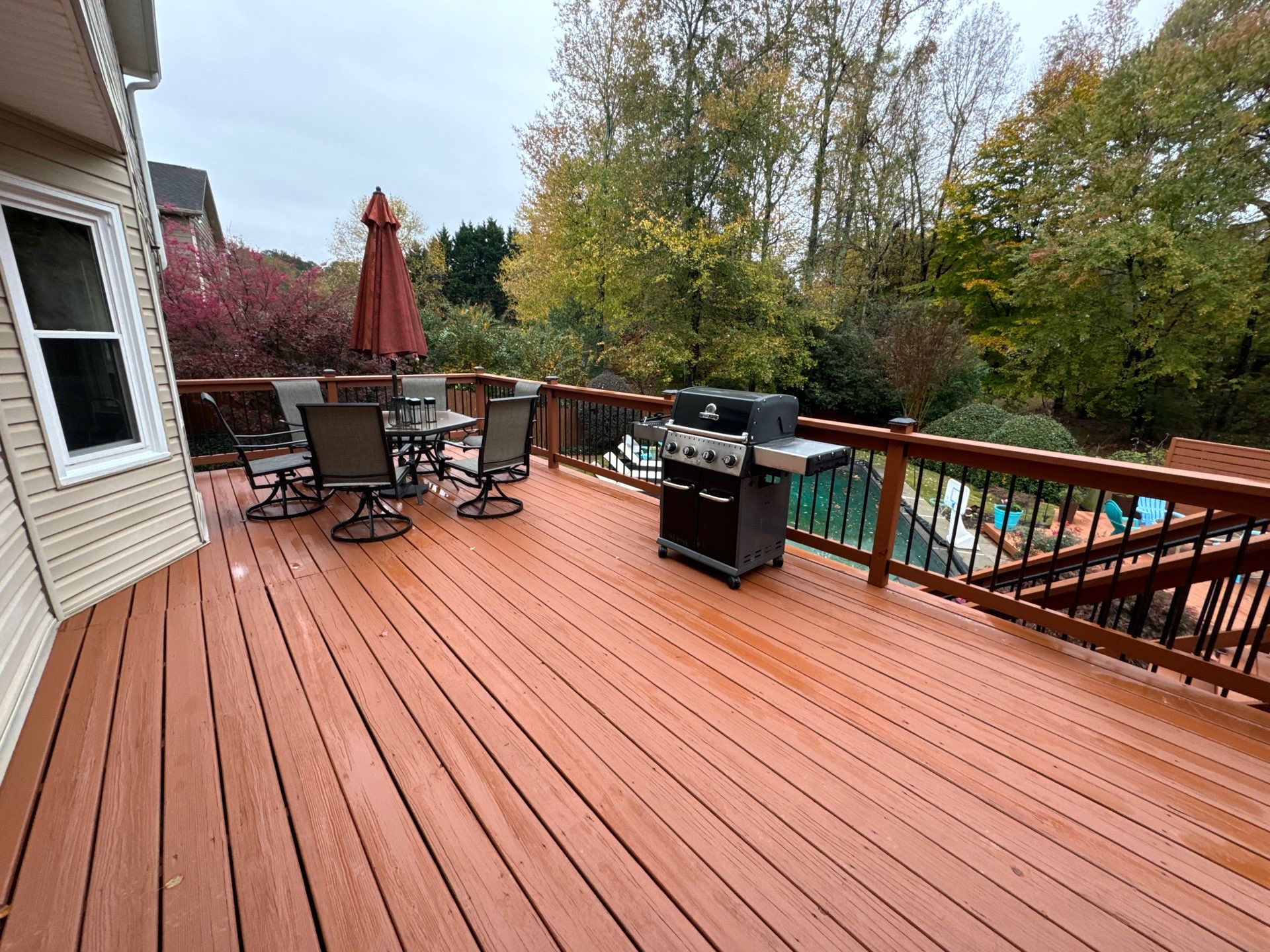 Custom Deck Construction and Privacy Fence Installation in Powder Springs by Swift Home Renovations