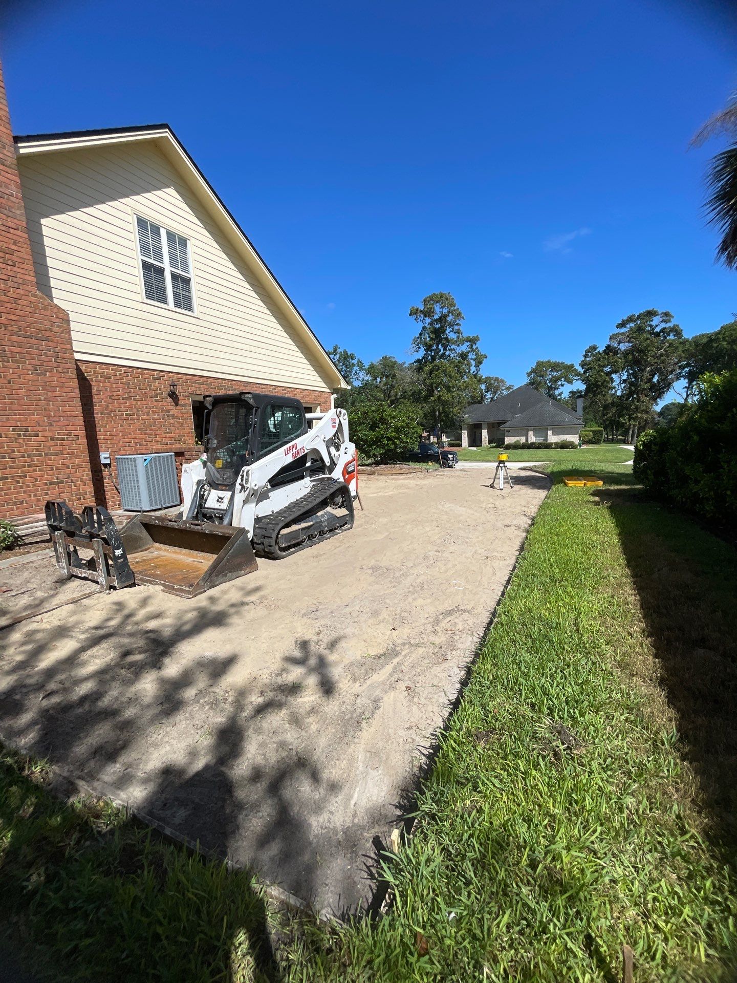 Driveway Replacement ON A HILL in Jacksonville, Florida by Burlington Concrete & Asphalt Inc