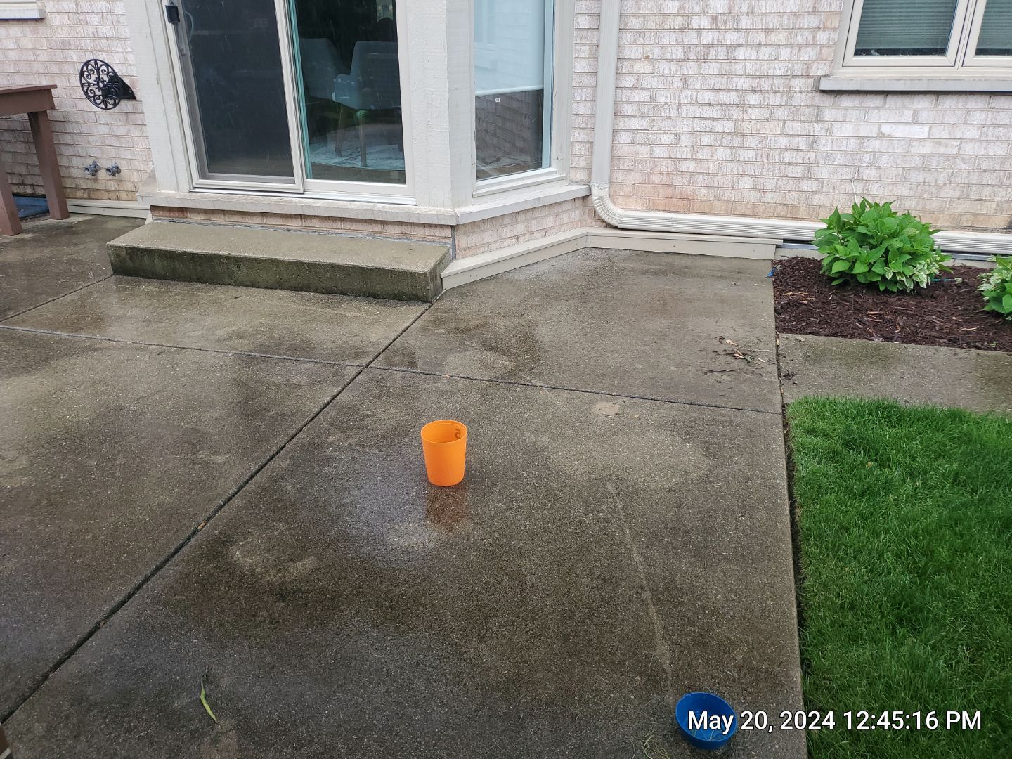concrete power washing Algaecide, soft wash soap by Northern Power Washing LLC.