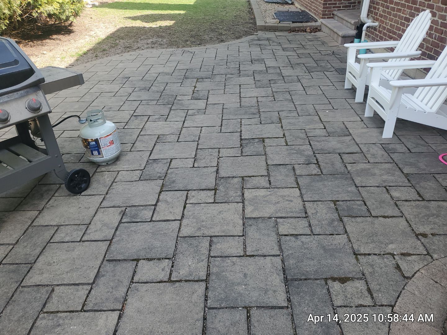 bluestone using Algaecide, soft wash soap by Northern Power Washing LLC.