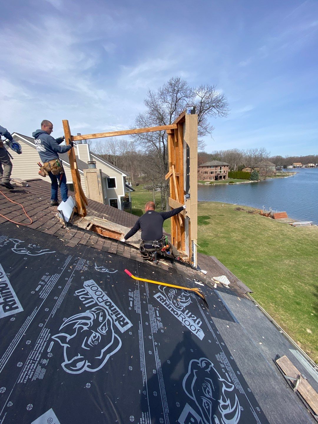 Roof Replacement  Certainteed Landmark Moire Black  by Bloomfield Construction & Restoration