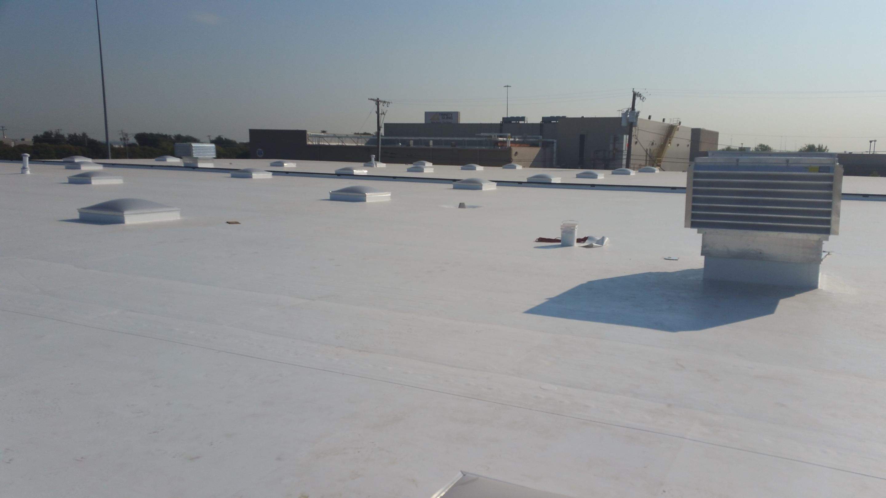 Massive Storm Damage Project - Factory in Arlington by First United Roofing & Construction