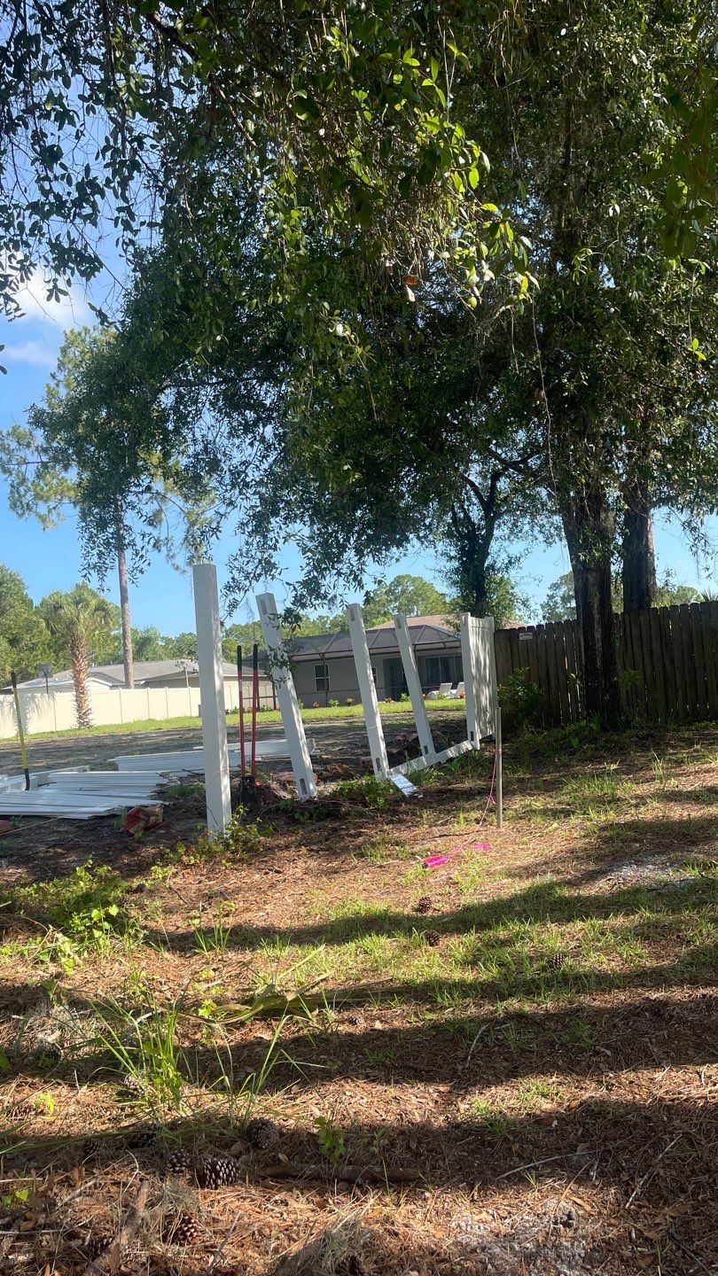 North Port, FL 6 ft. Tall White Vinyl Privacy Fence  by Asap fence and gates, LLC