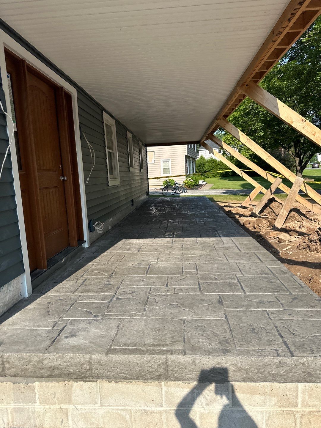 Stamped English Rivenstone concrete Porch/Patio  by NG Masonry & Construction LLC