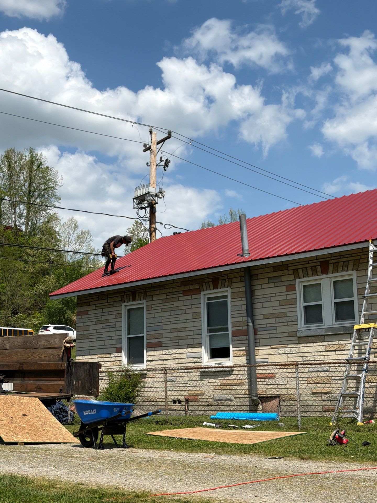 Residential Roofing Installation using Metal by Rainstoppers Roofing