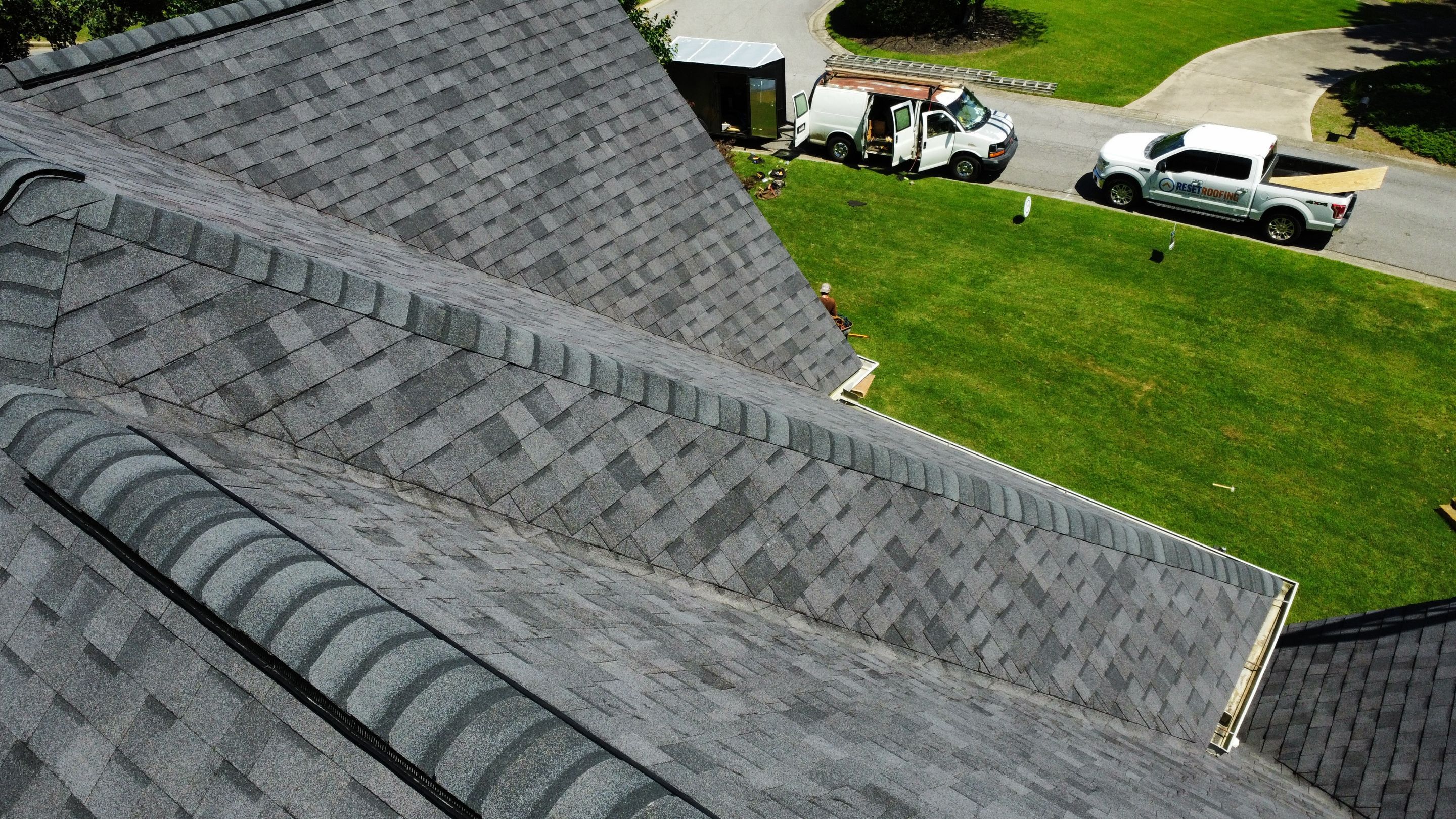 Cumming GA Roof Replacement CertainTeed Landmark Moire Black by Reset Roofing
