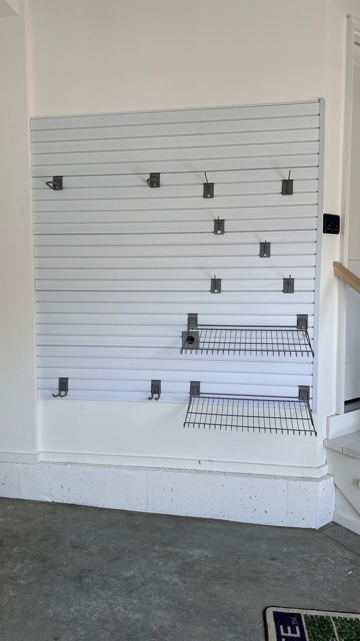 Ben C. added slatwall to their garage by Banner Garage