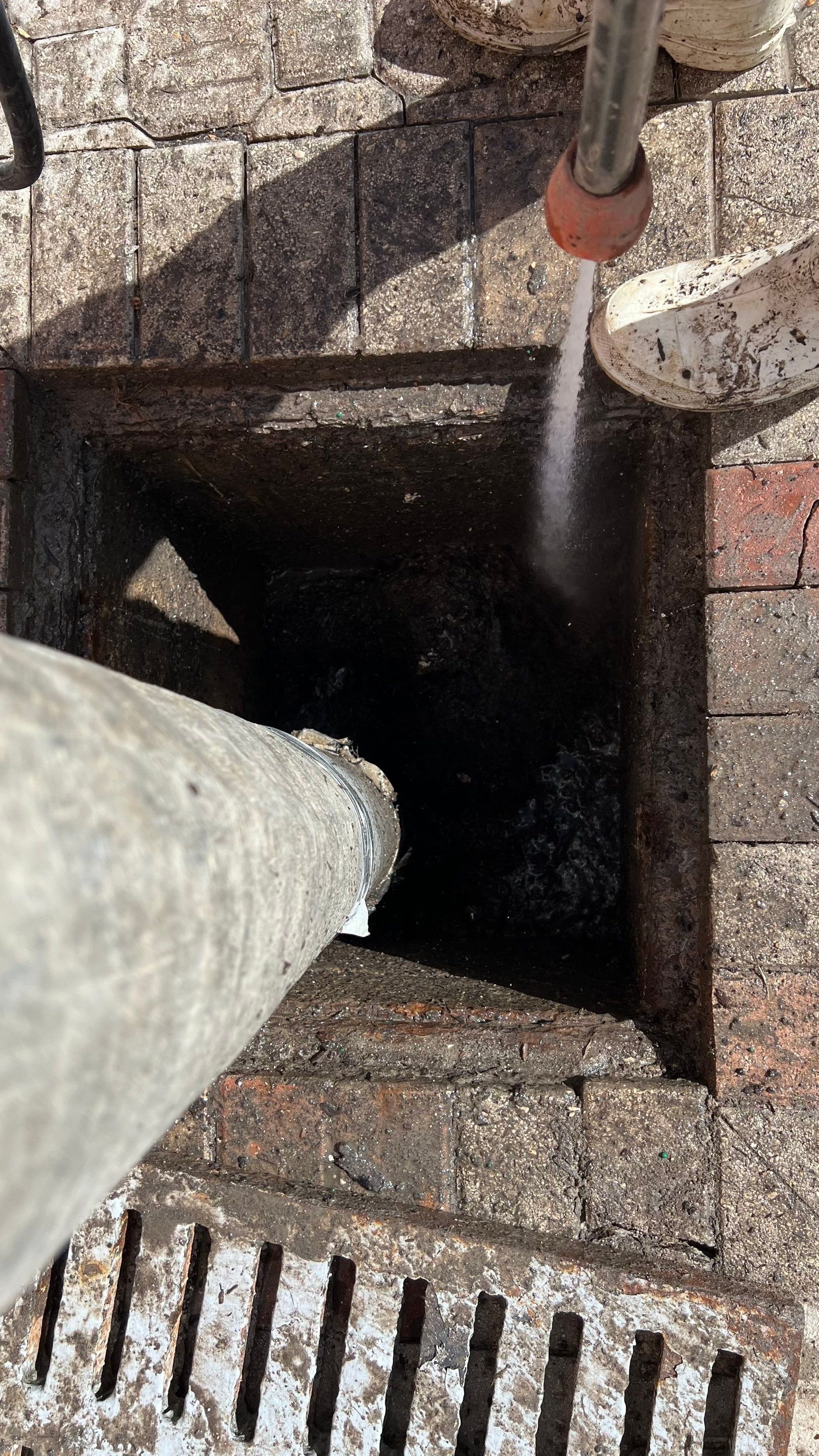 Catch Basin Cleaning After Hurricane Milton Naples Condo by APS Power & Water