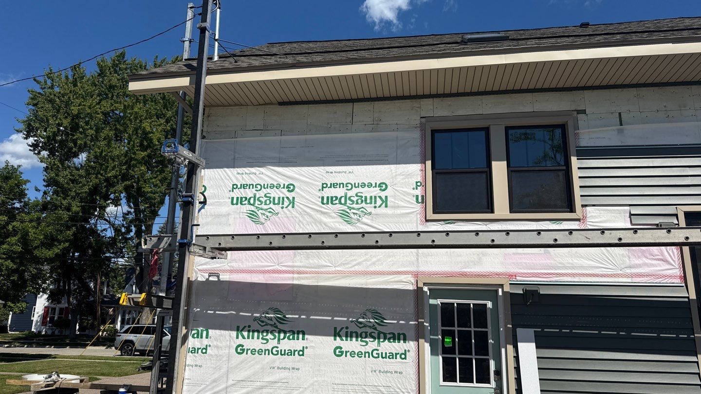 Siding Replacement using Alside Charter Oak D4.5" Deep Moss by 180 Contractors