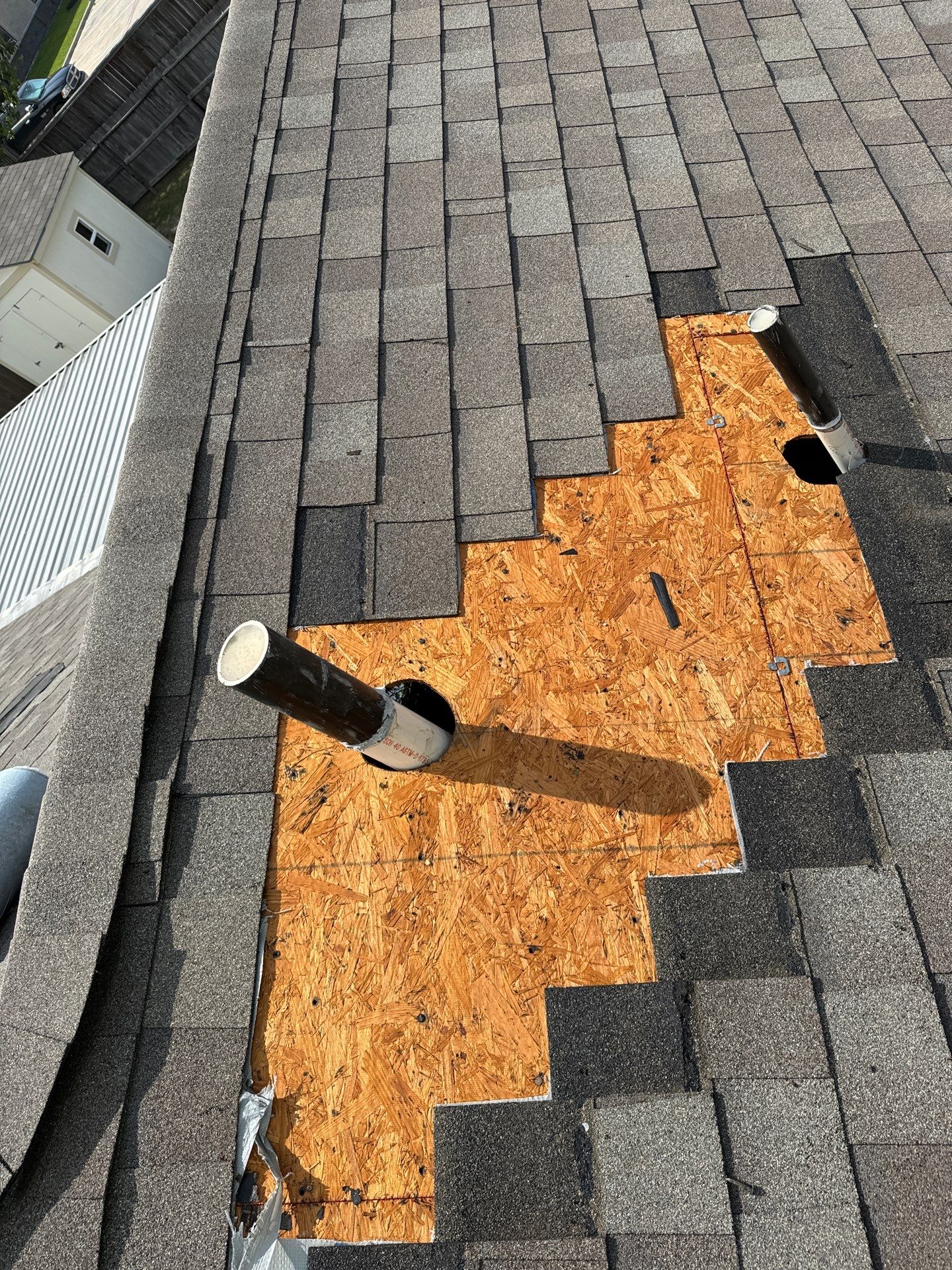 Hail Damage using Owen's Corning Duration (Lifetime) Shingles by Roof Repair Company