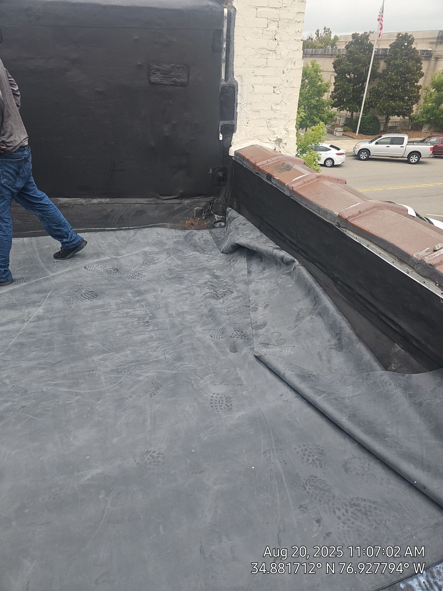 Project in Kinston by Roofing Solutions