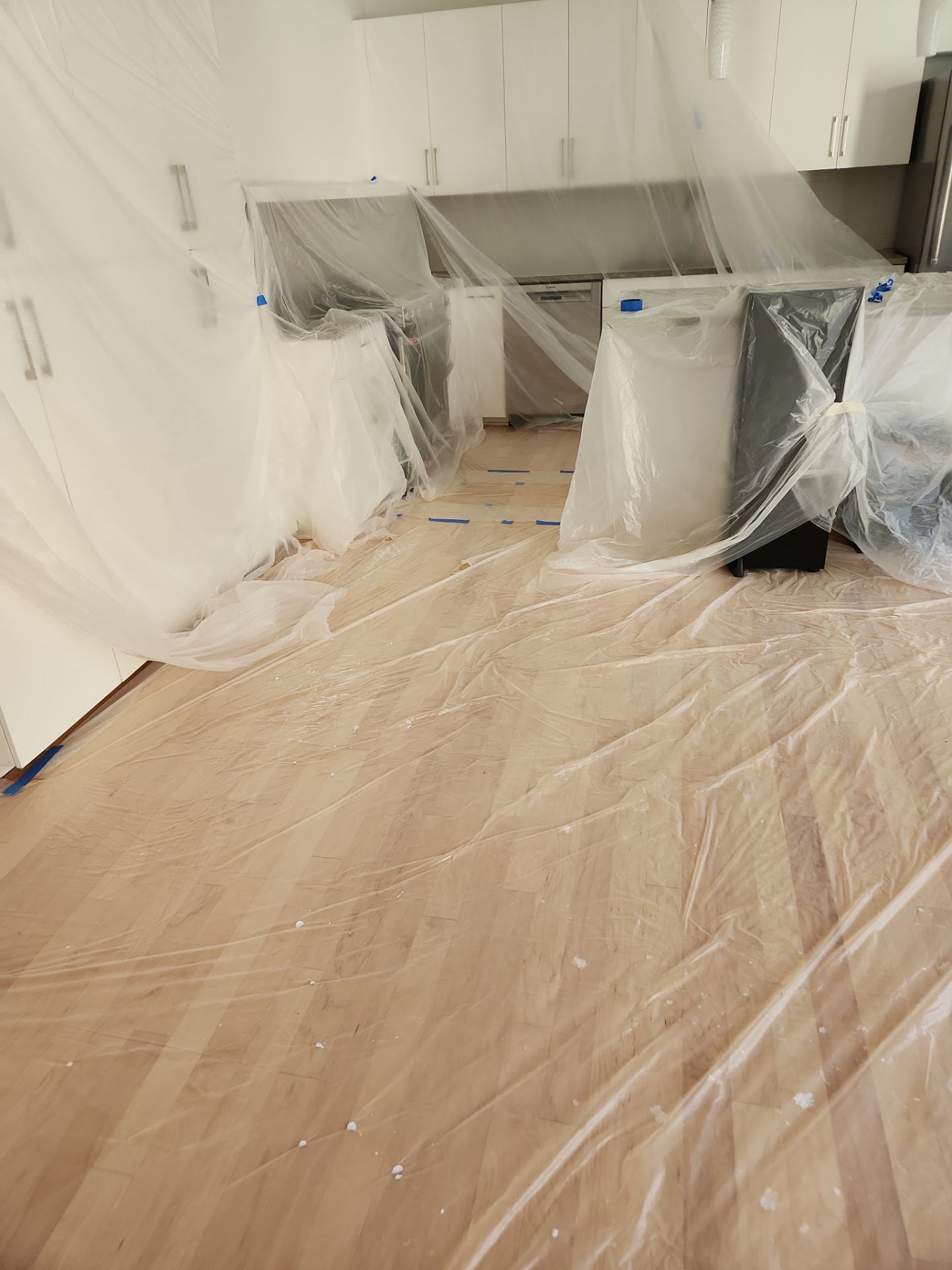 Drywall repair and repaint by GonzalezPainters & Contractors Inc 