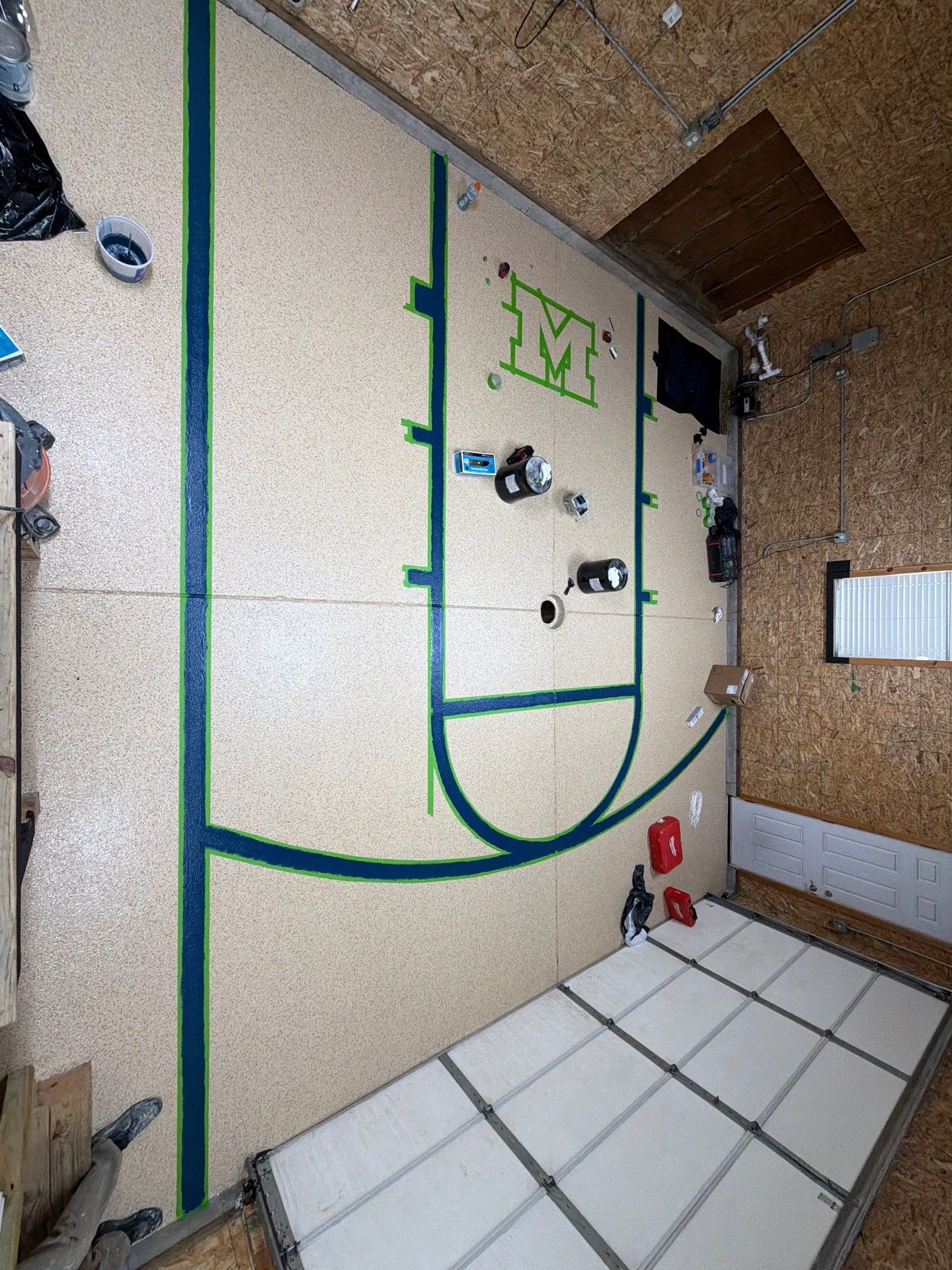 Custom Epoxy Garage Floor Completed In Norton Shores Michigan by Gordon Painting