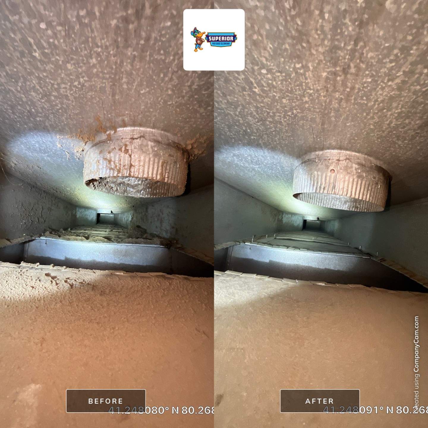 Air Duct Cleaning With a Vacuum Truck in Mercer, PA. by Superior Air Duct Cleaning