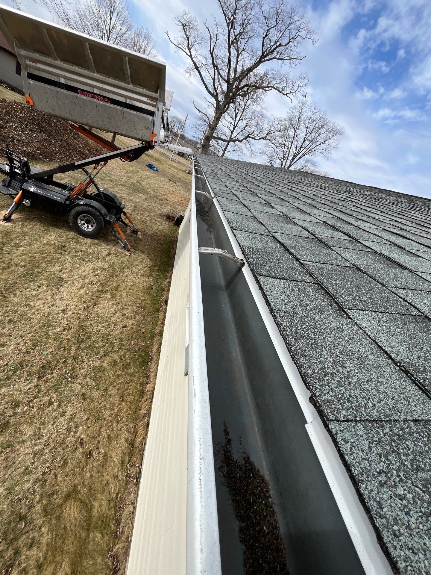 Residential Roofing Installation using GAF Timberline HDZ Slate by Nitro Roofing and Construction
