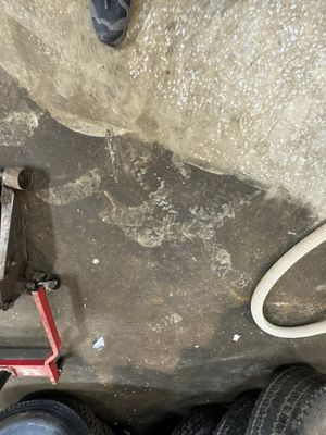 Super old and oily concrete brought back to life