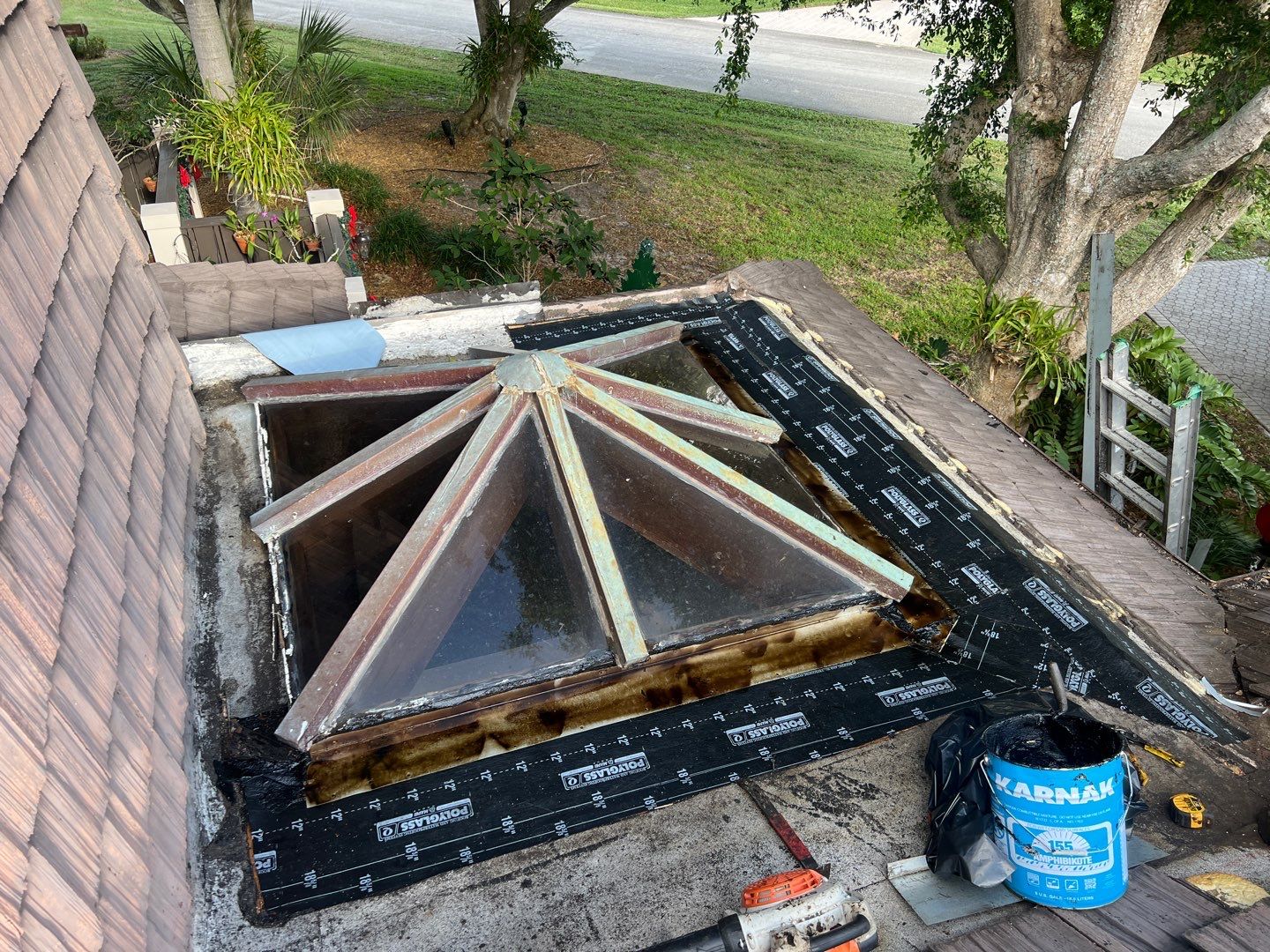 Gatehouse Rd., Sea Ranch Lakes, FL (Skylight Repair) by G&J Roofing 