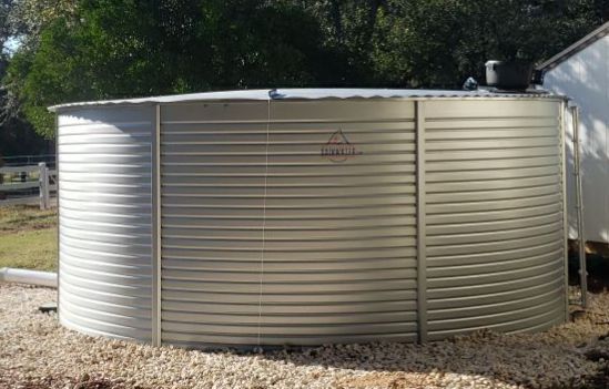 10000 gallons for water security. by Hill Country Rain Water