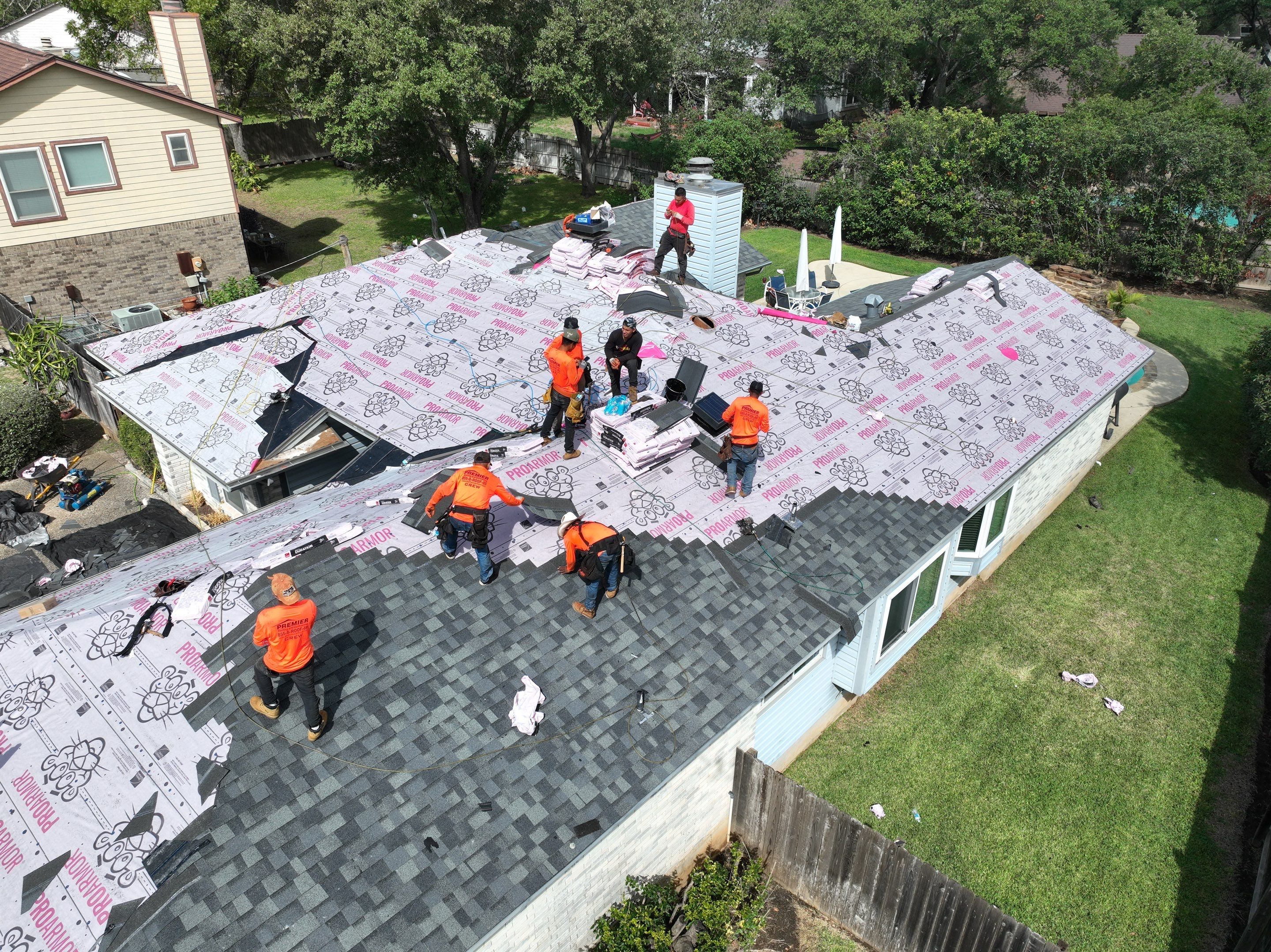Roof Replacement in San Antonio, Texas by Premier Roofing and Contracting