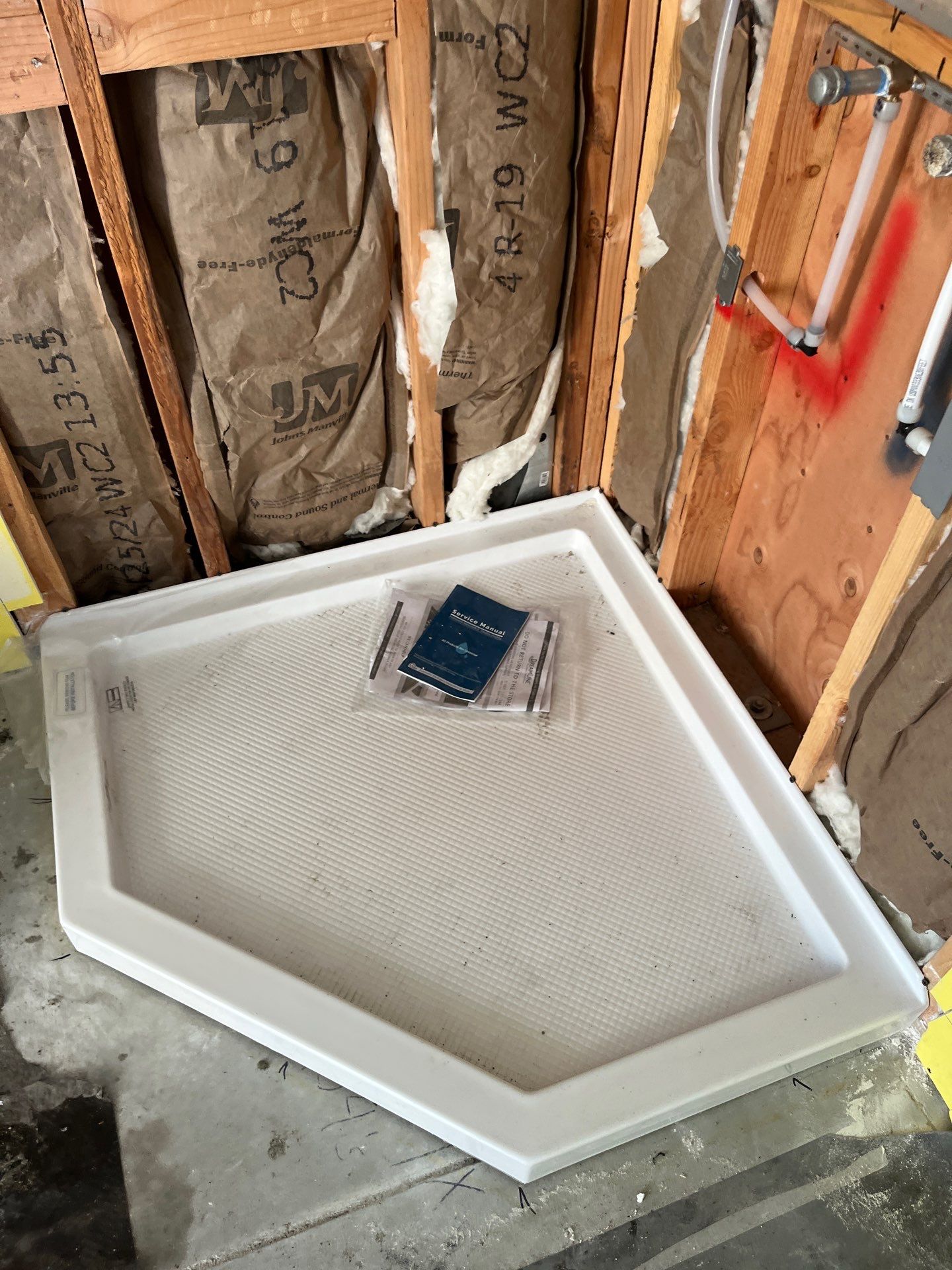 Installing Shower and New Piping by Us Plumbing 
