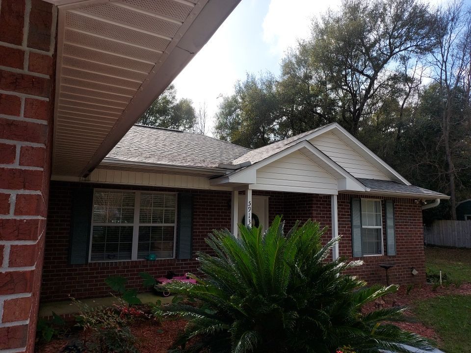 Gutter Installation using K-Style Seamless Gutters in Milton FL by Gutter Professors