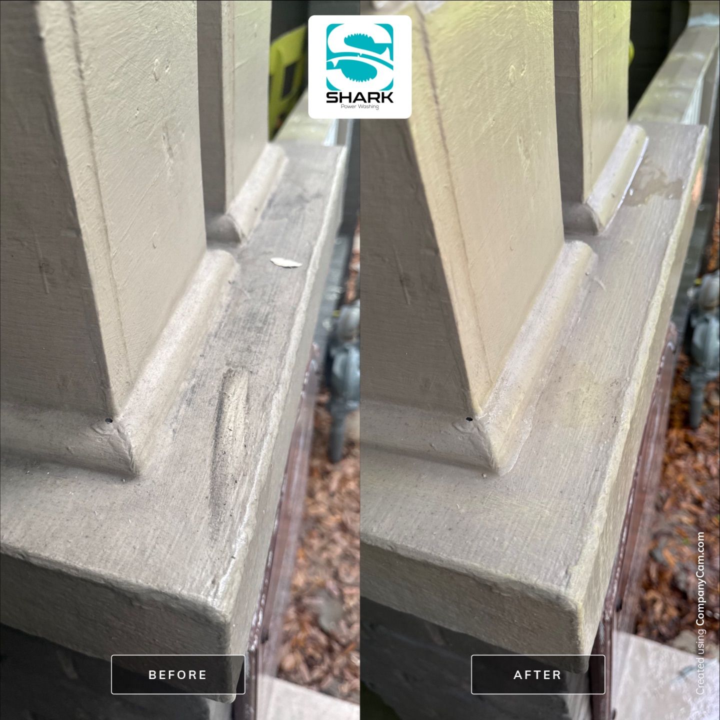 House washing in Wilmington by Shark Power Washing