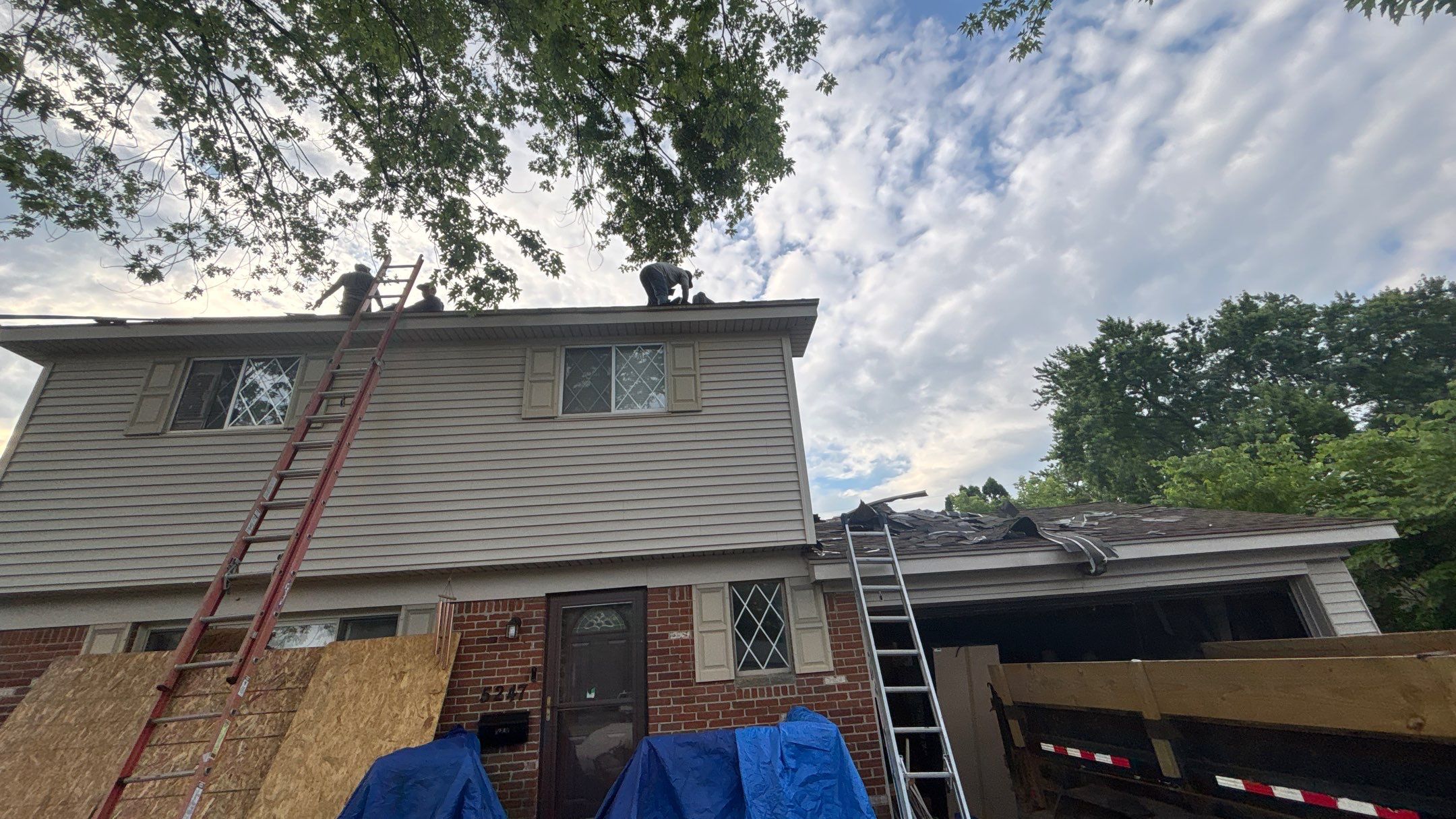 Roof Replacement using Owens Corning Slatestone Gray by 180 Contractors