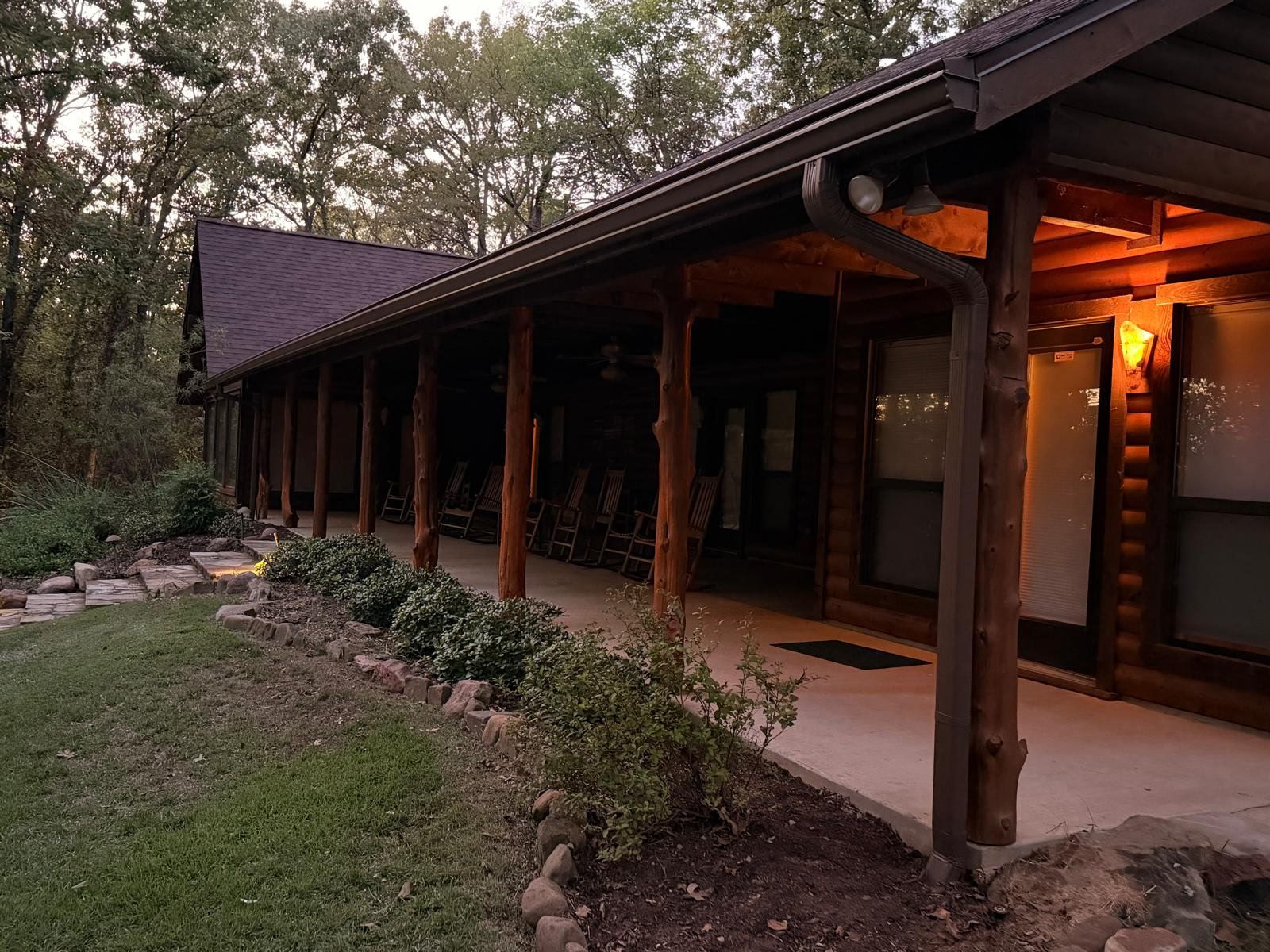 Multi-Building Log Cabin Roof Replacement with Architectural Shingles in Quitman by Armor Roofing | Exteriors