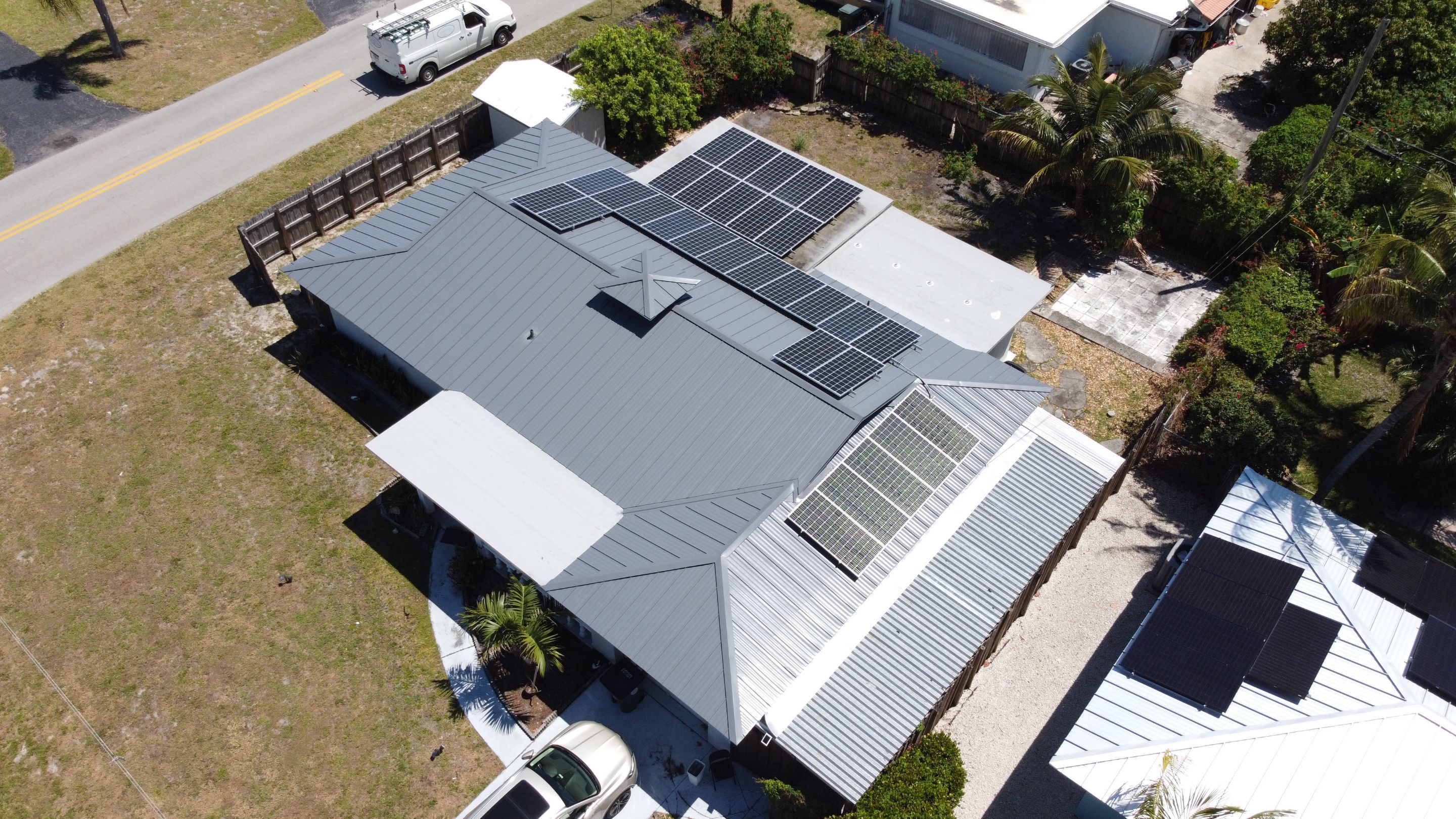 Residential Roofing Installation using 1" Nail strip metal roof by BLUES BROTHERS ROOFING