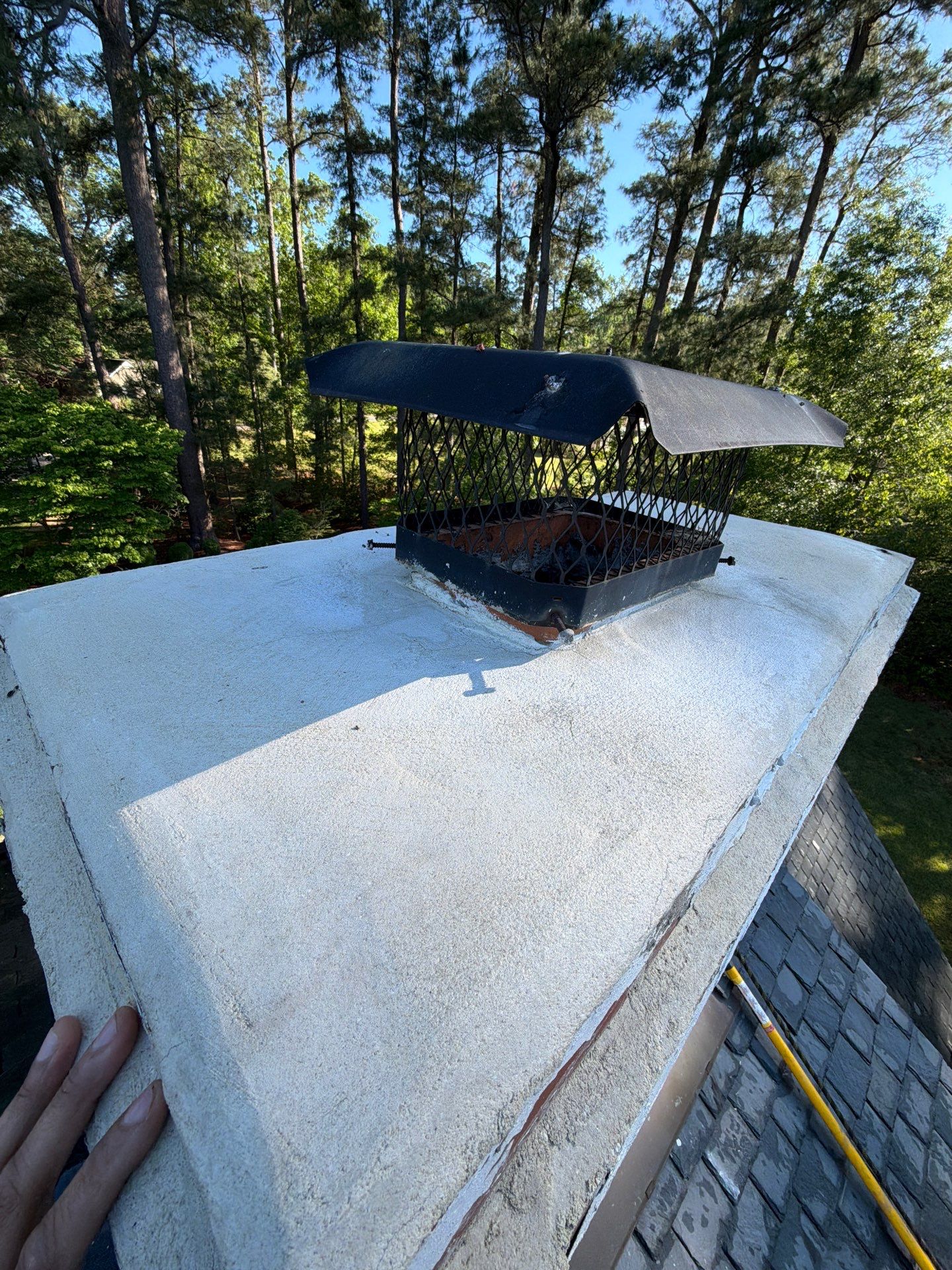 Historical Slate Roof Repair and Chimney Flashing Restoration in West Point by Cade Construction