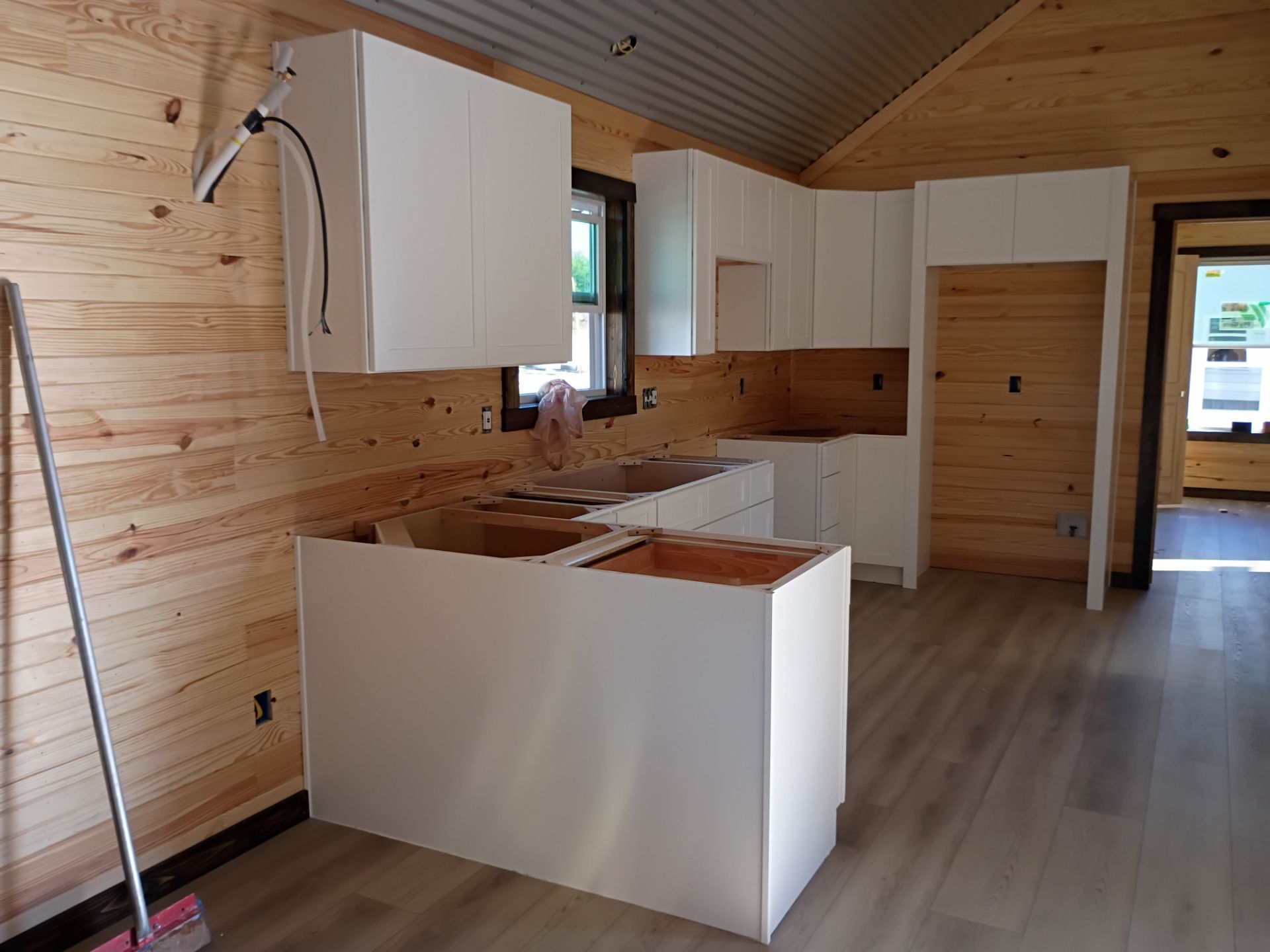 Barn House Blitz: Full Cabinet Installation Completed in One Day by Tibi Soli LLC
