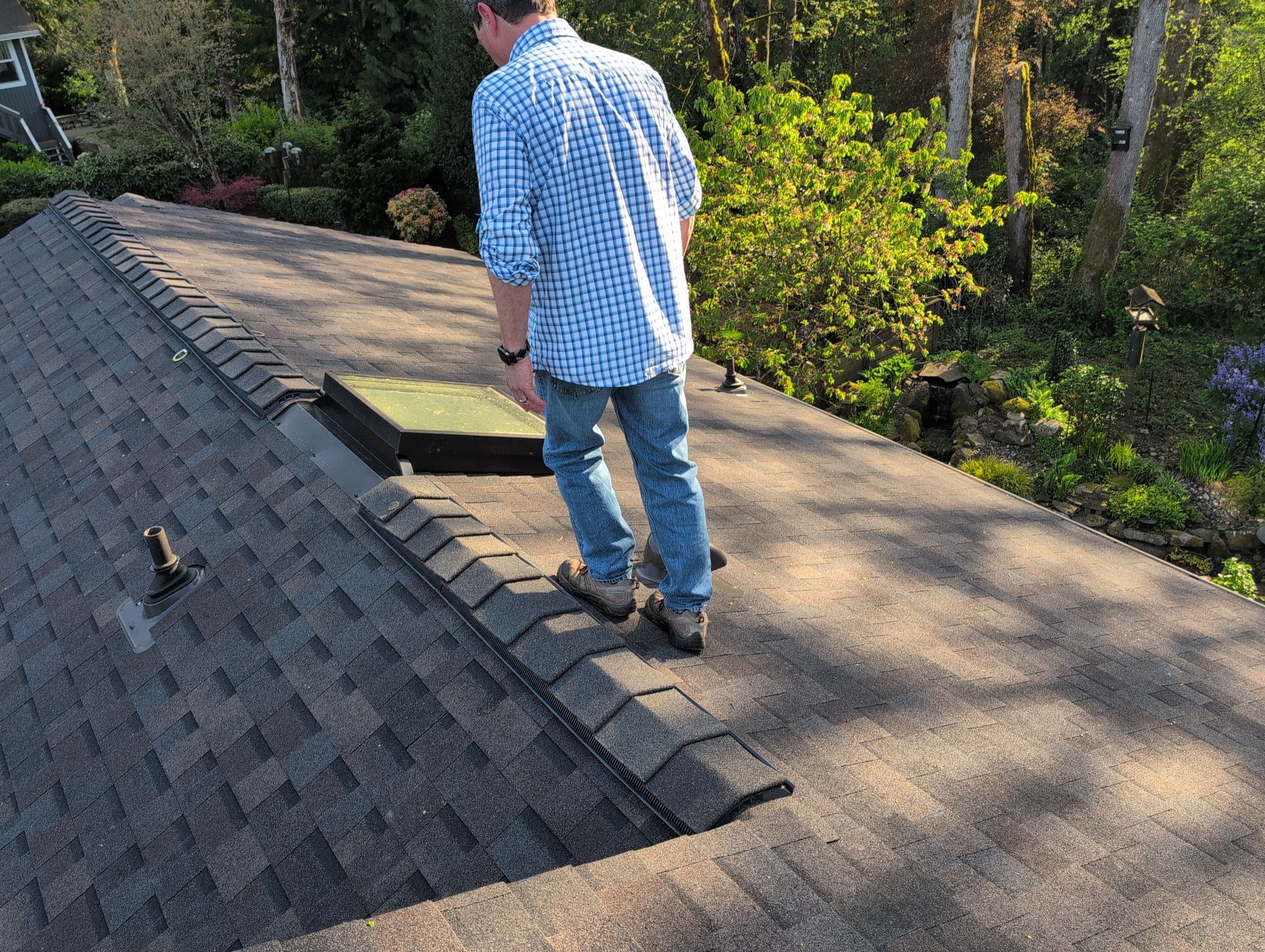 Bad EuroShield Install to Shingles in Issaquah by Roof Smart