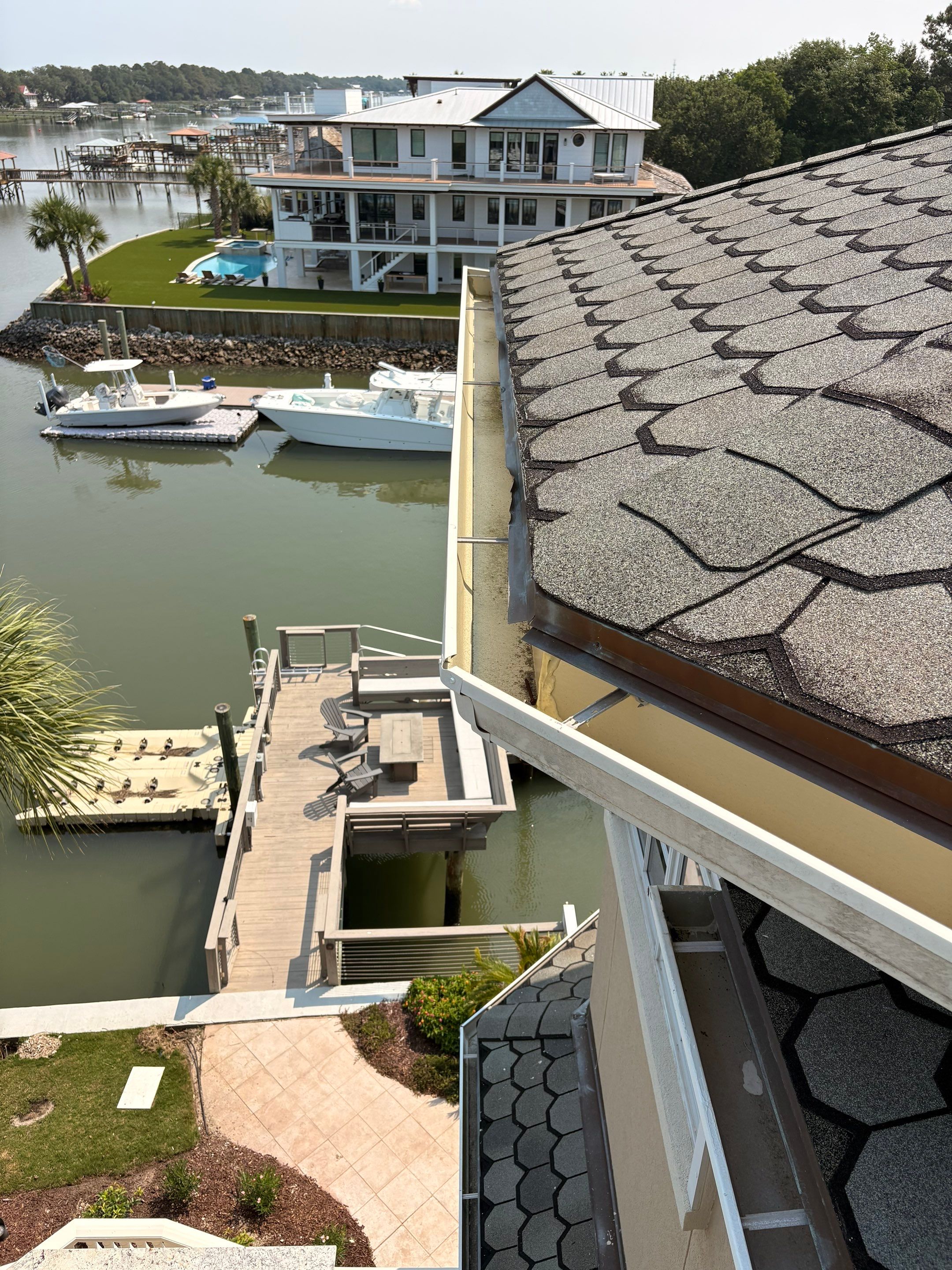 Beautiful Island K-Style Gutter Project by Holy City Gutterworks